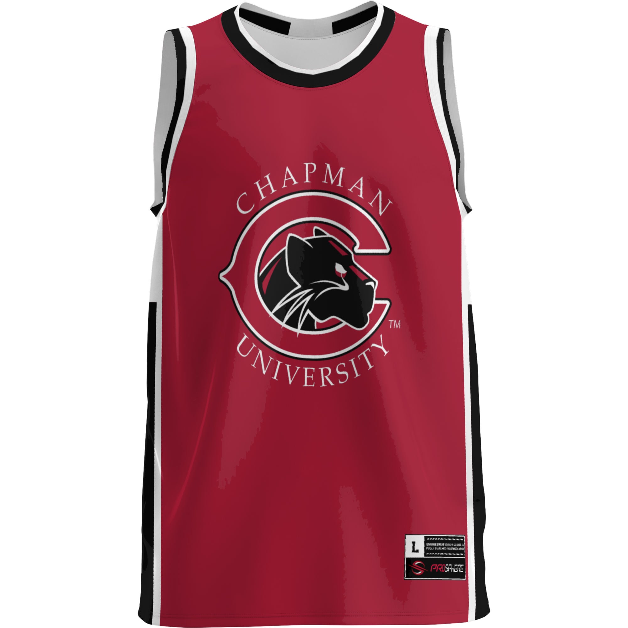 Chapman Panthers Lightweight Basketball Jersey Cardinal - front view