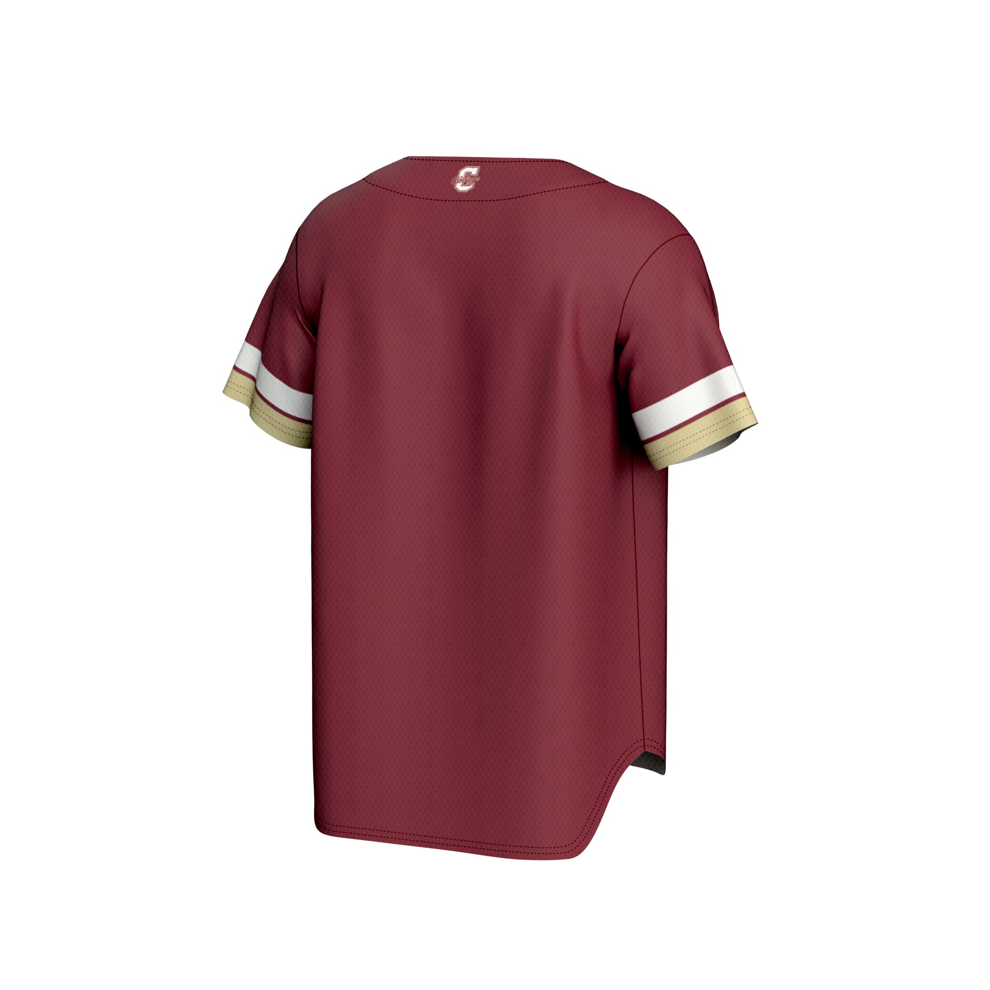 Charleston Cougars Unisex Spirit Baseball Jersey Maroon - back view