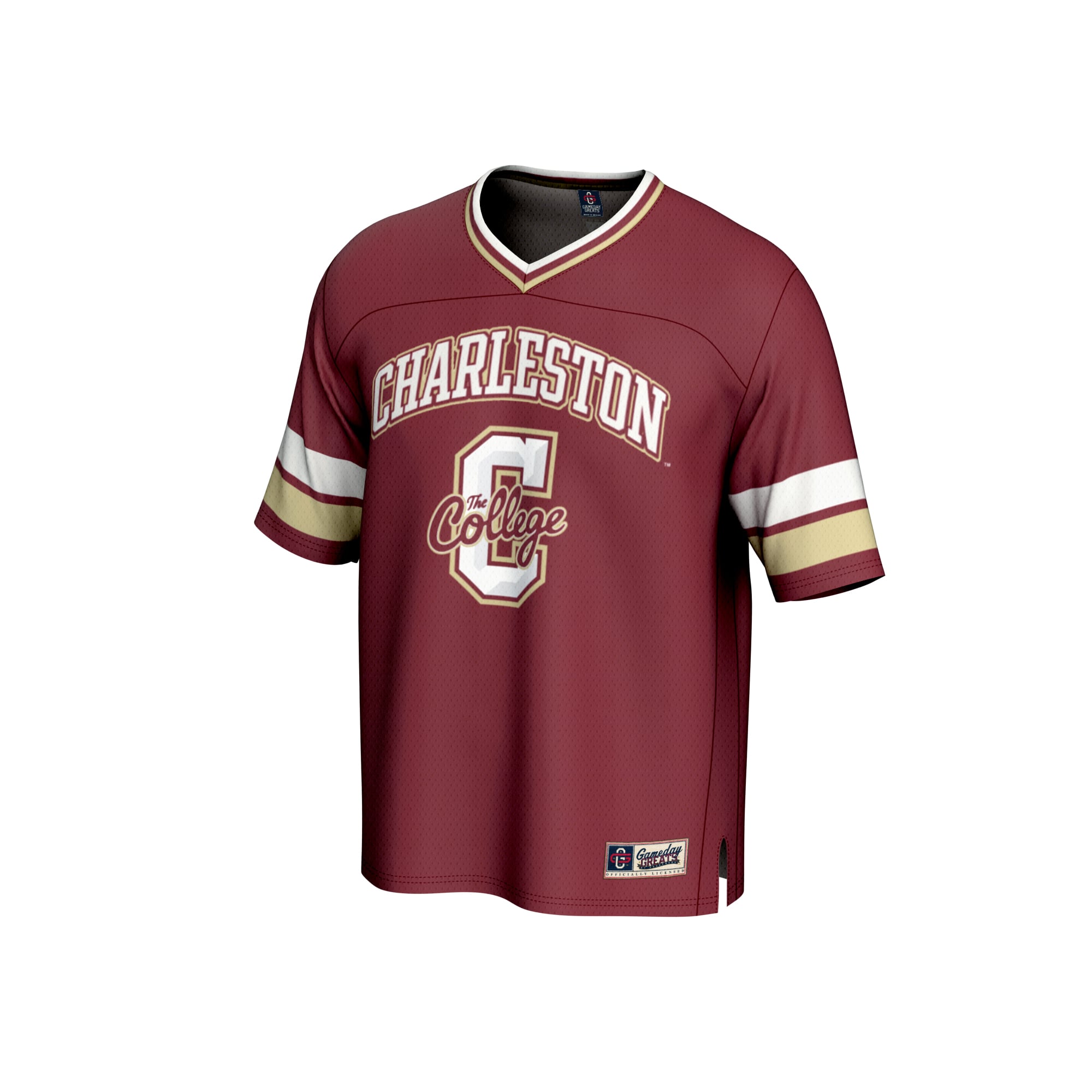 Charleston Cougars Unisex Spirit Football Jersey Maroon - front view