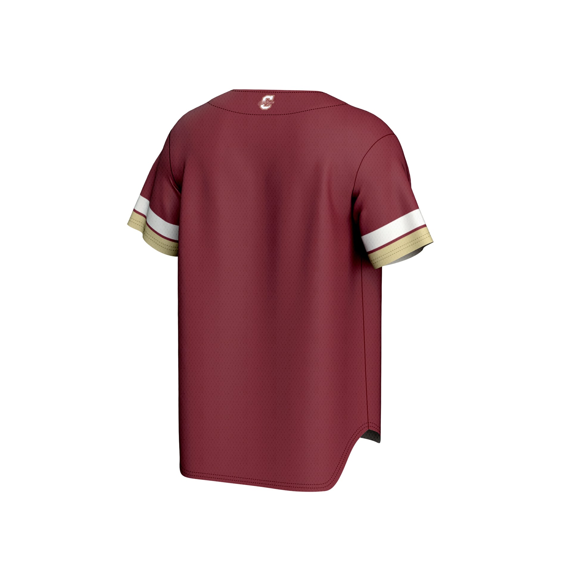 Charleston Cougars Youth Spirit Baseball Jersey Maroon - back view