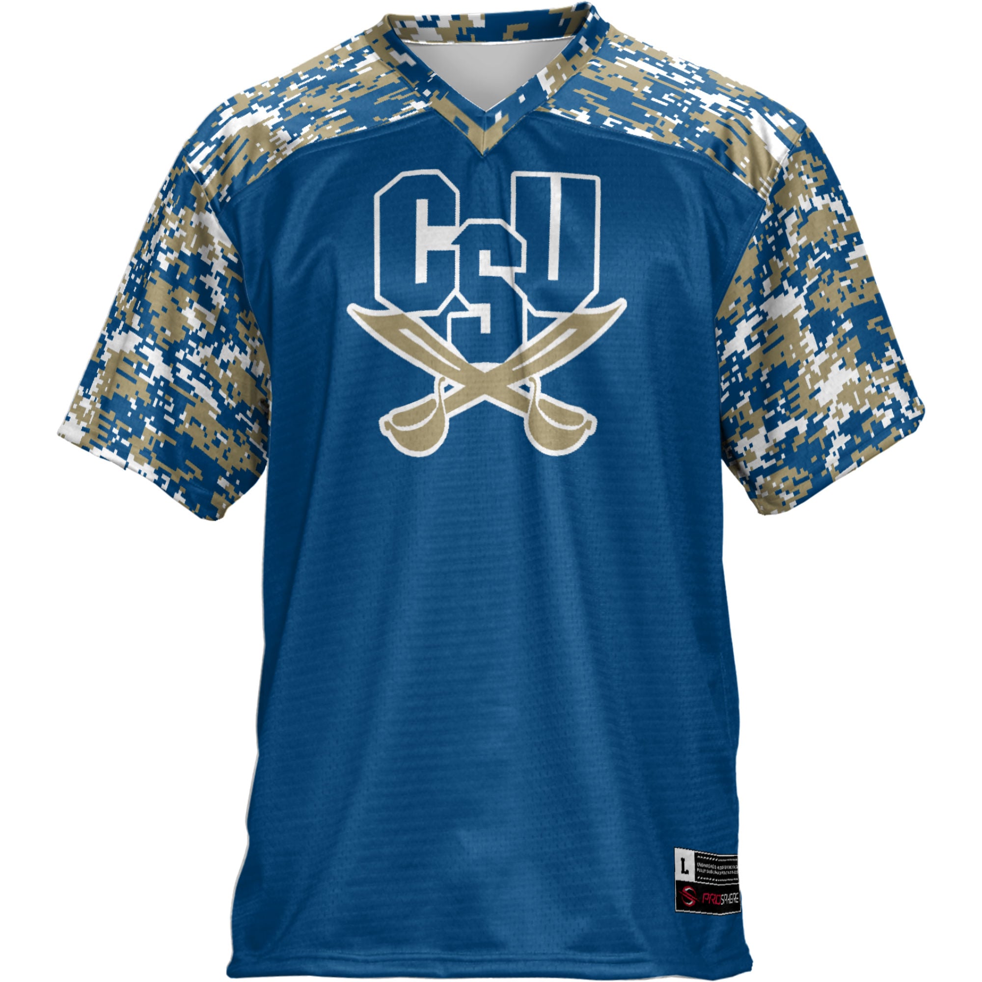 Charleston Southern Buccaneers Football Jersey Blue - front view