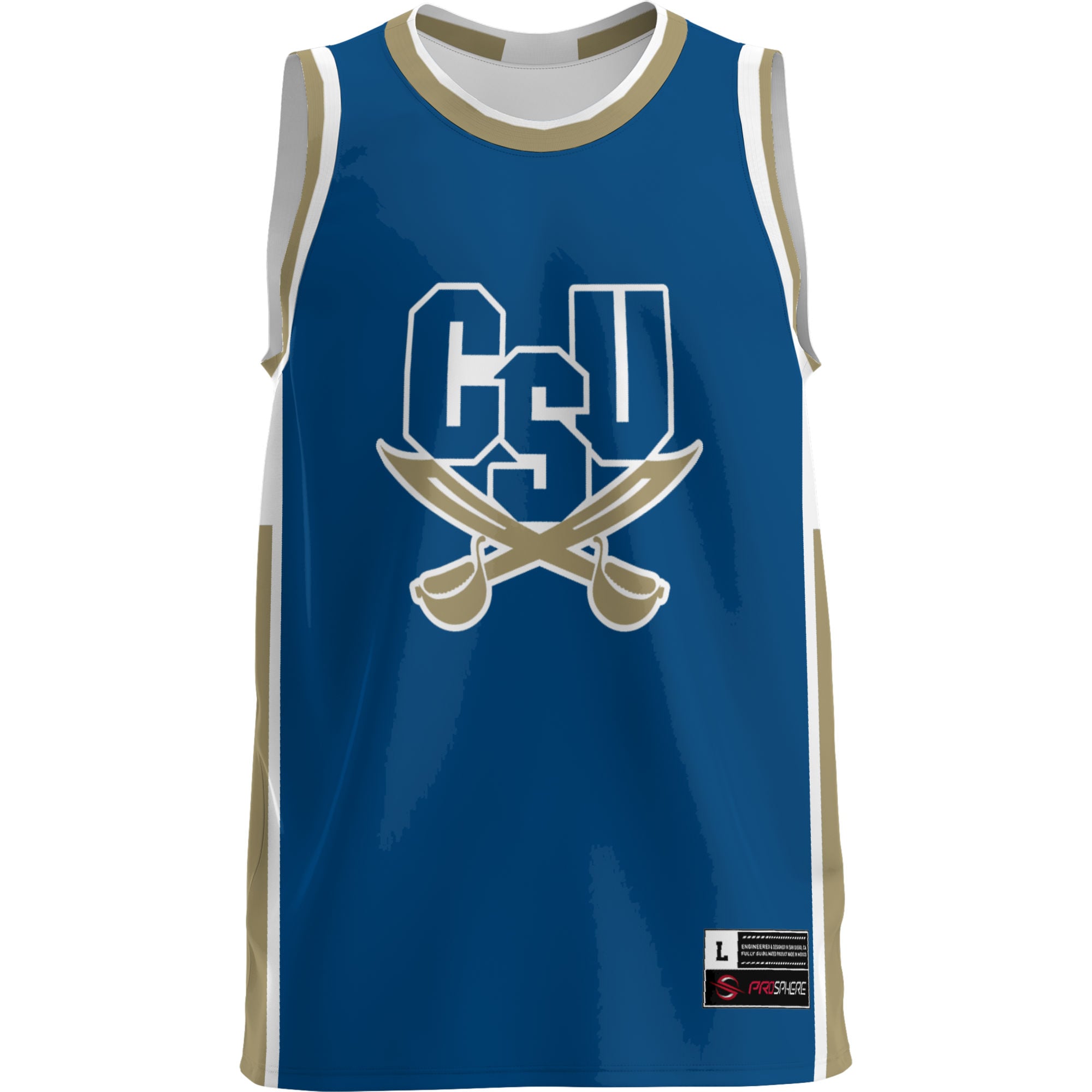 Charleston Southern Buccaneers Lightweight Basketball Jersey Blue - front view