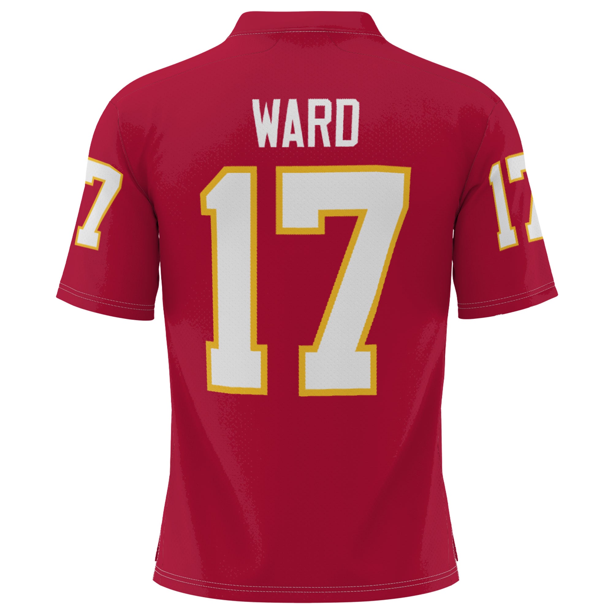 Charlie Ward Florida State Seminoles Heisman Football Jersey Garnet - back view