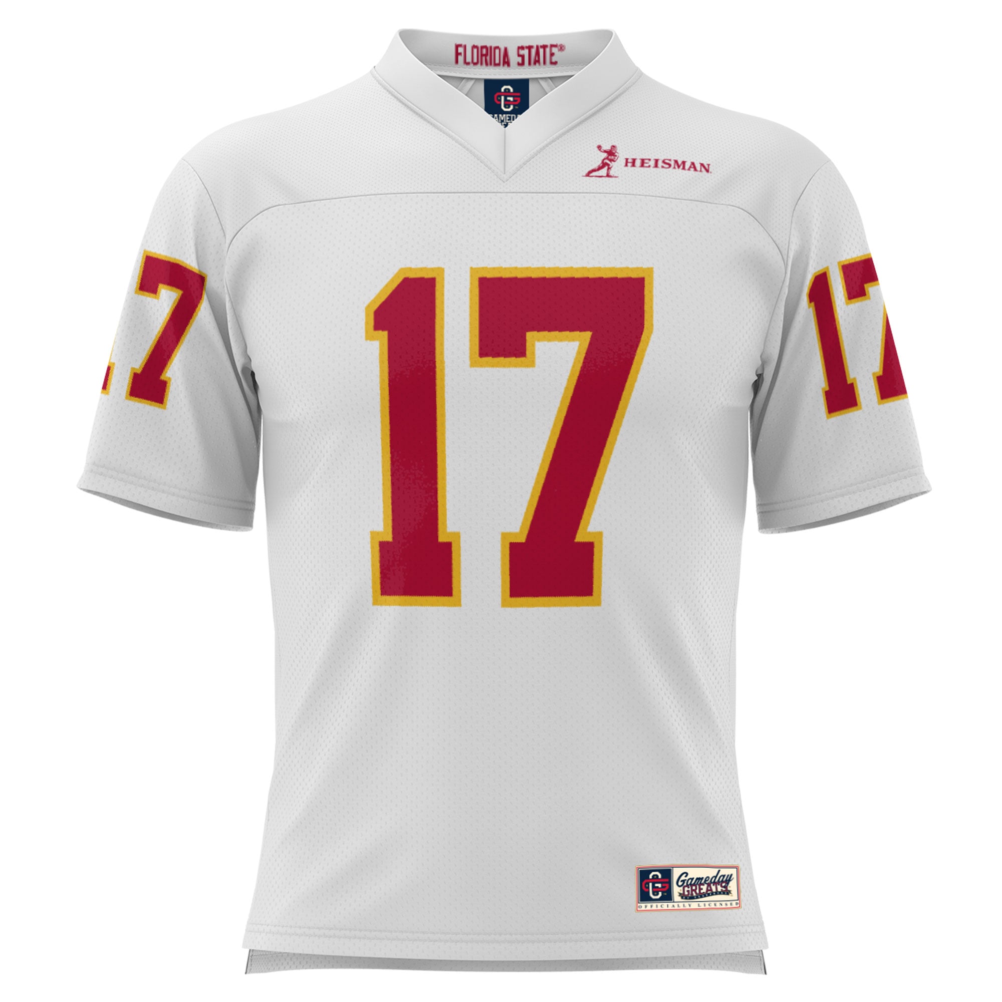 Charlie Ward Florida State Seminoles Heisman Football Jersey White - front view