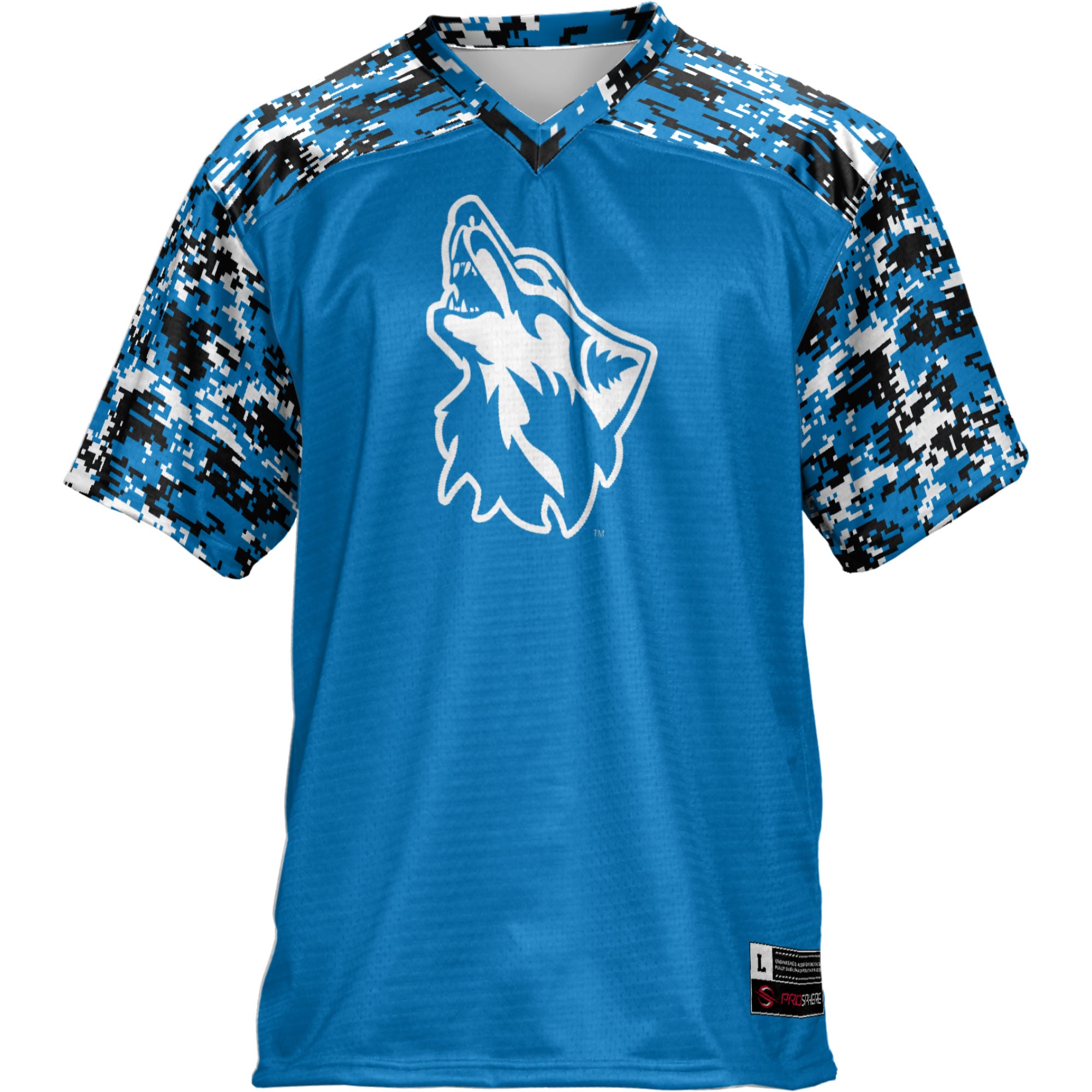 Cheyney Wolves Football Jersey Blue - front view
