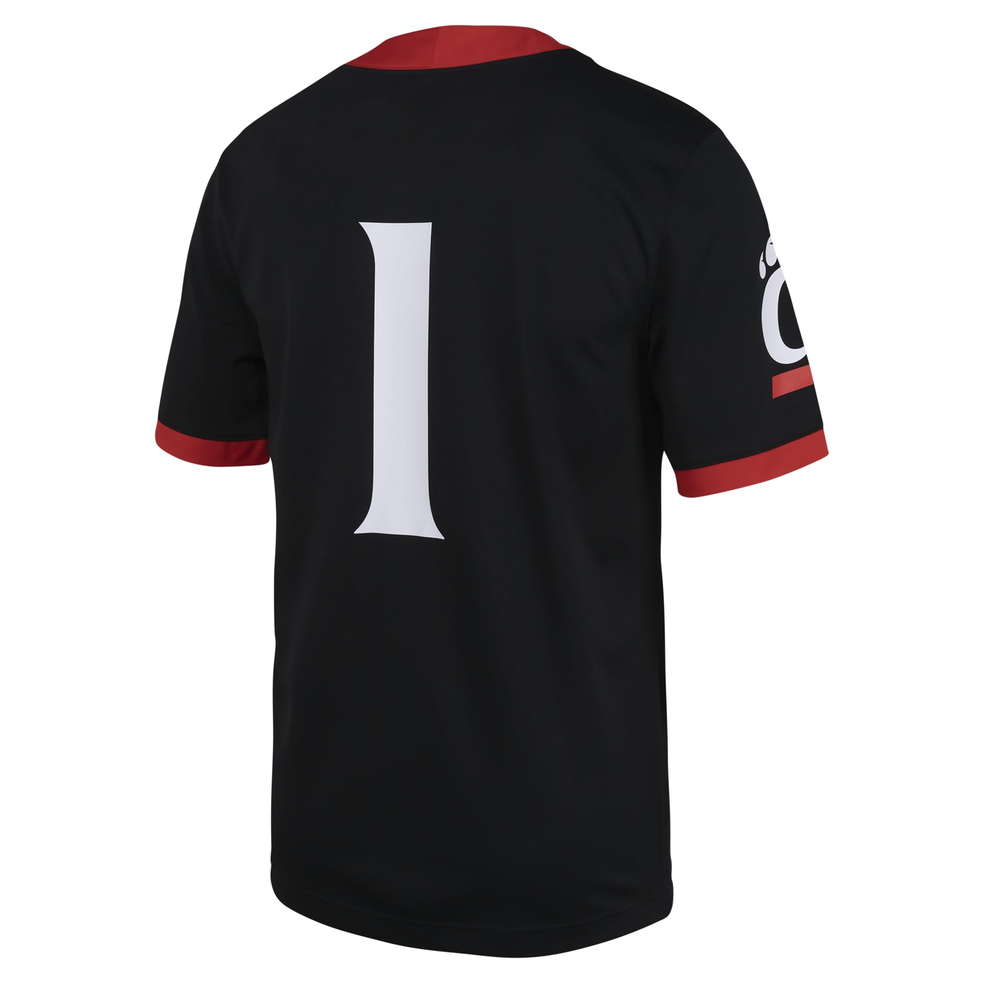 #1 Cincinnati Bearcats Football Jersey - Black - back view