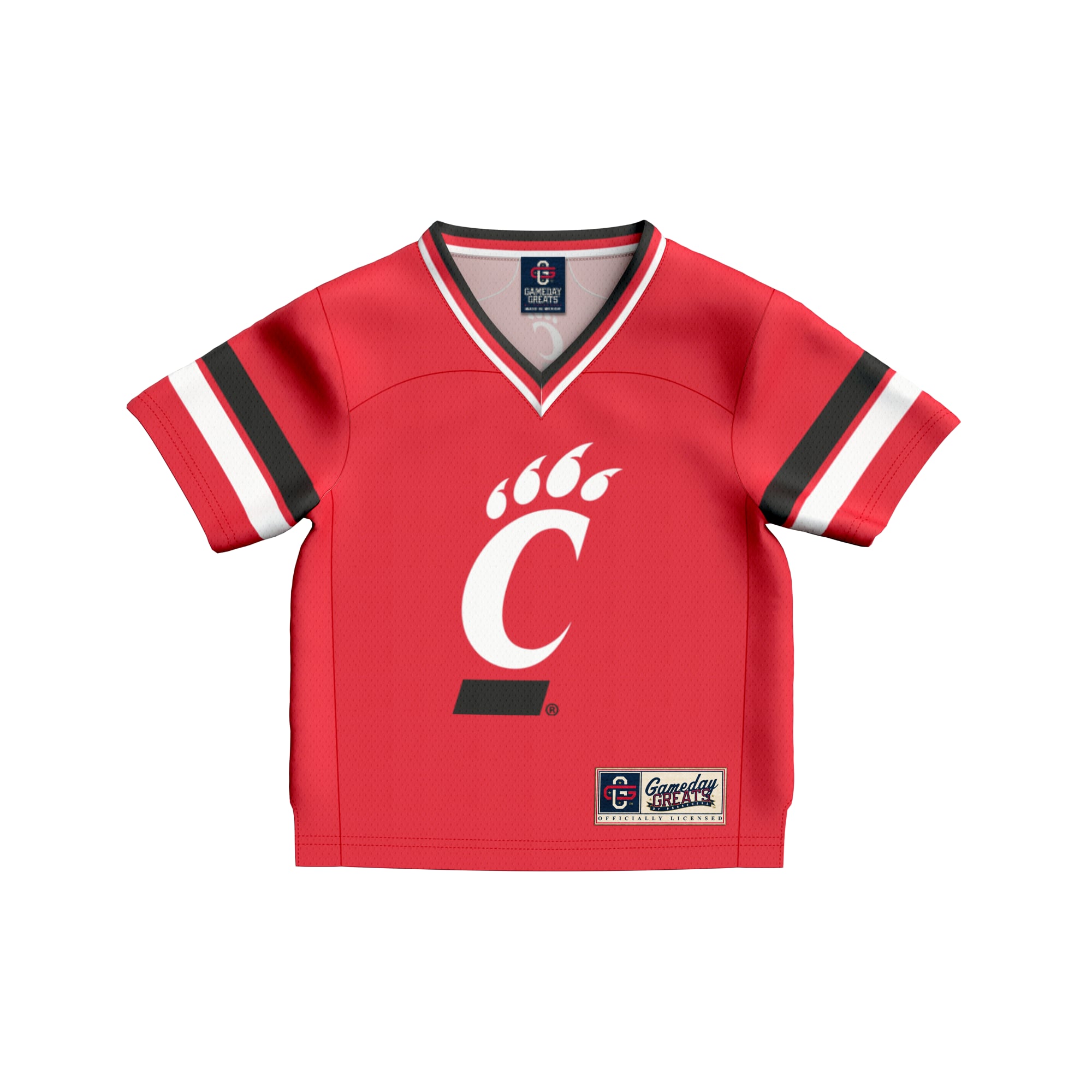 #1 Cincinnati Bearcats Infant Lightweight Collegiate Football Fashion Jersey Red - front view