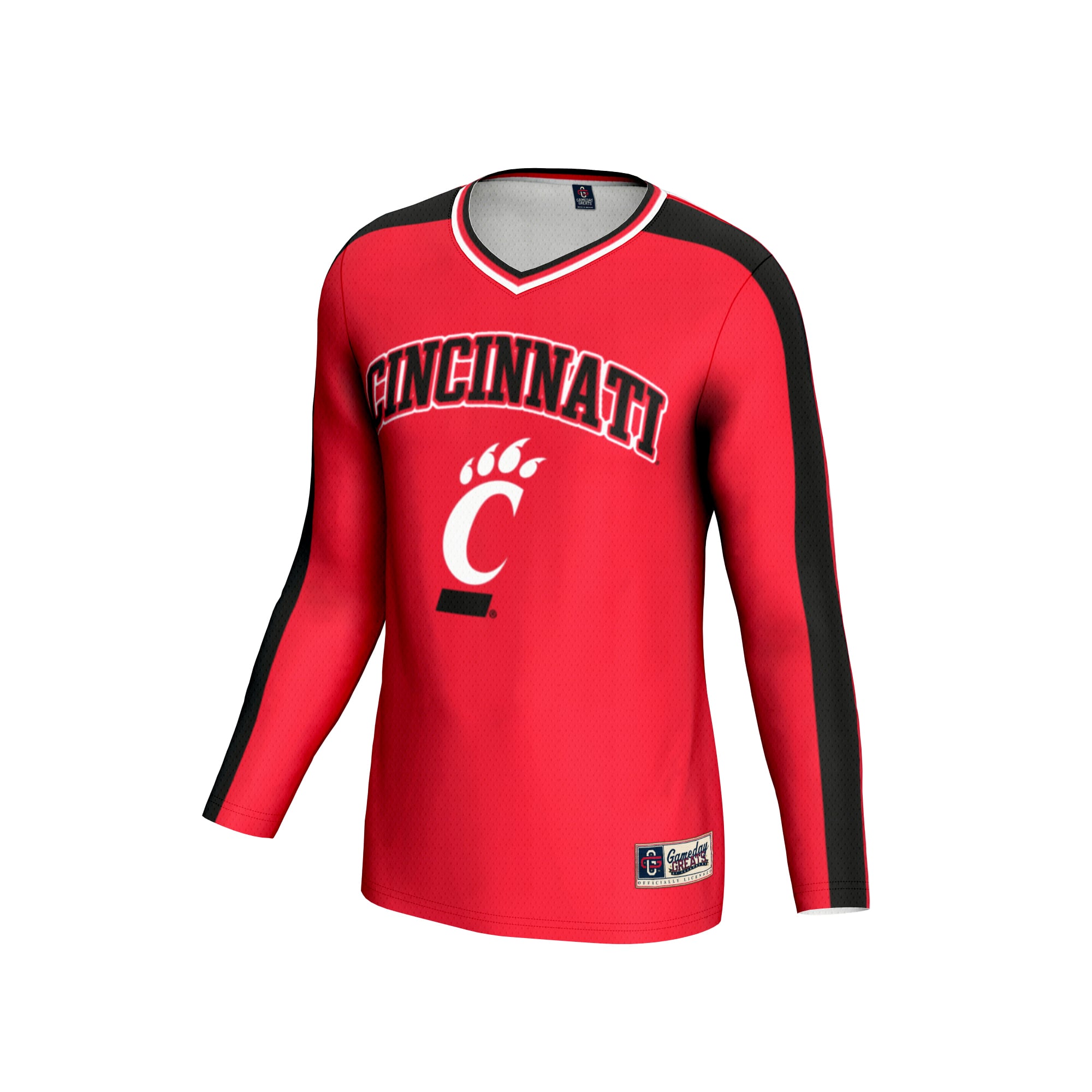 Cincinnati Bearcats Youth #1 Lightweight Volleyball Fashion Jersey Red - front view