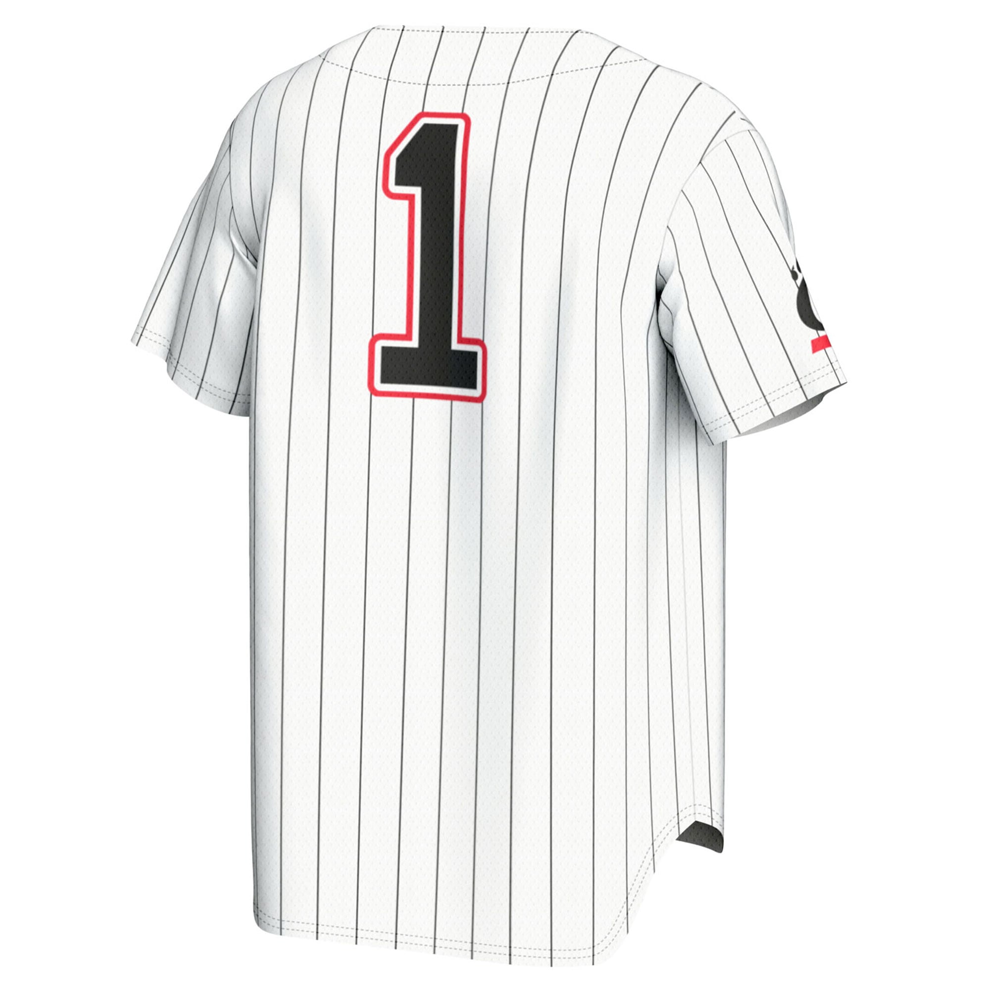 #1 Cincinnati Bearcats Youth Lightweight Baseball Fashion Jersey White - back view