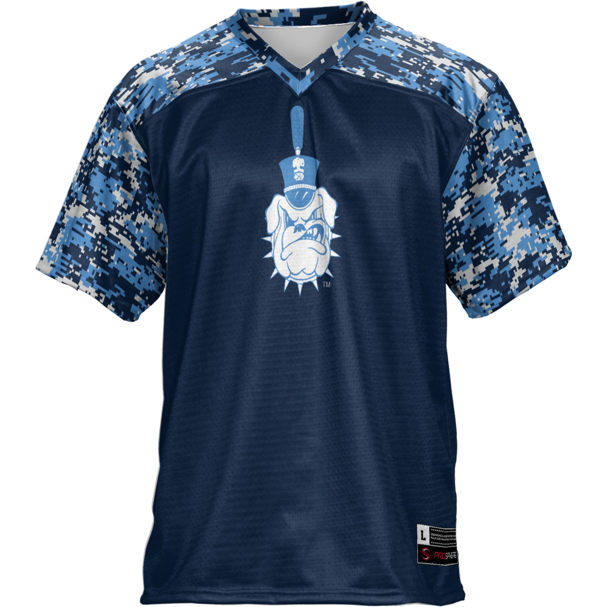 Citadel Bulldogs Football Jersey Navy - front view