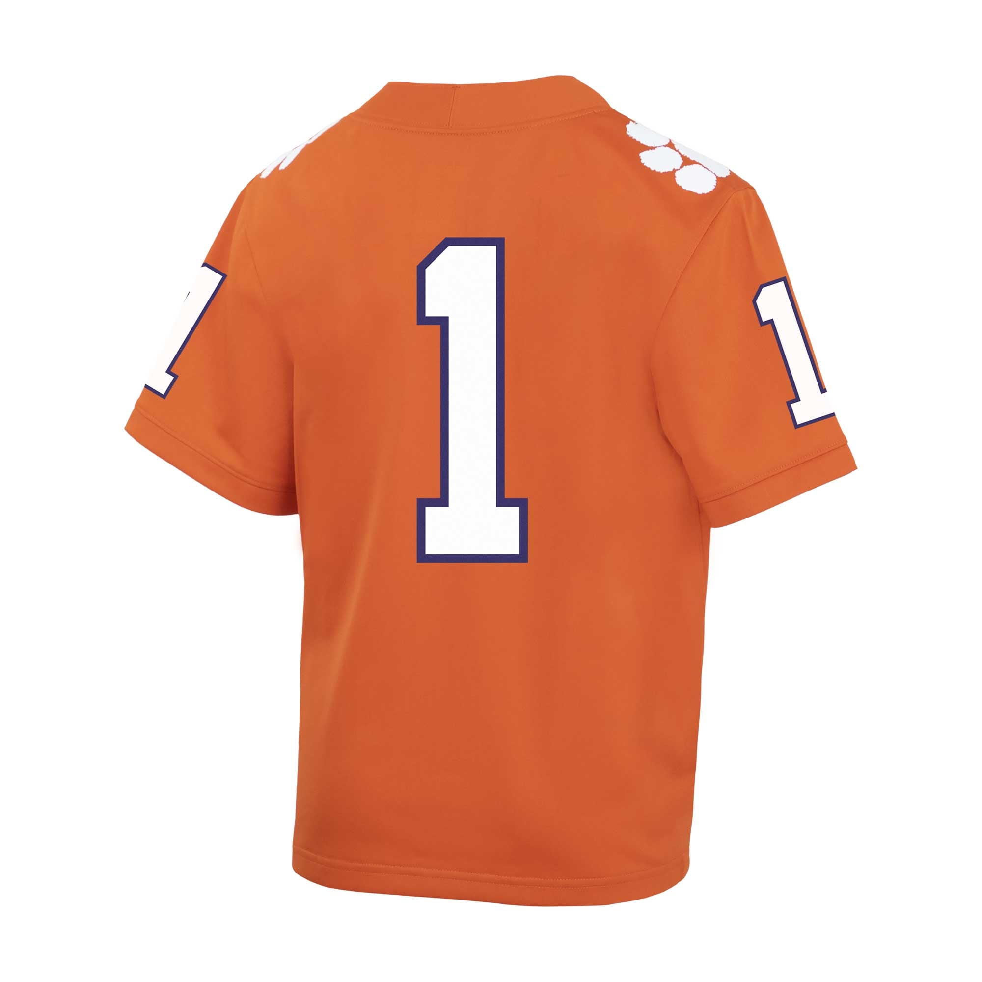 Clemson Tigers Preschool Football Jersey Orange - back view
