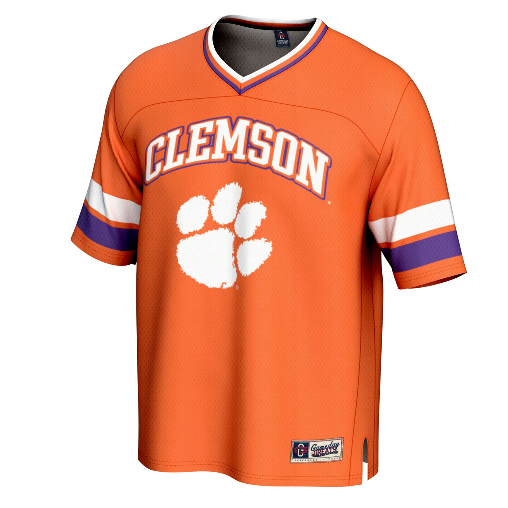 Clemson Tigers Spirit Football Jersey Orange - front view