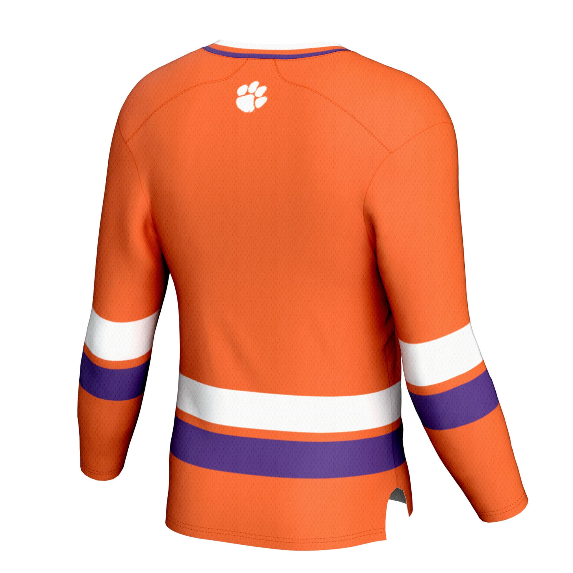 Clemson Tigers Spirit Hockey Jersey Orange - back view