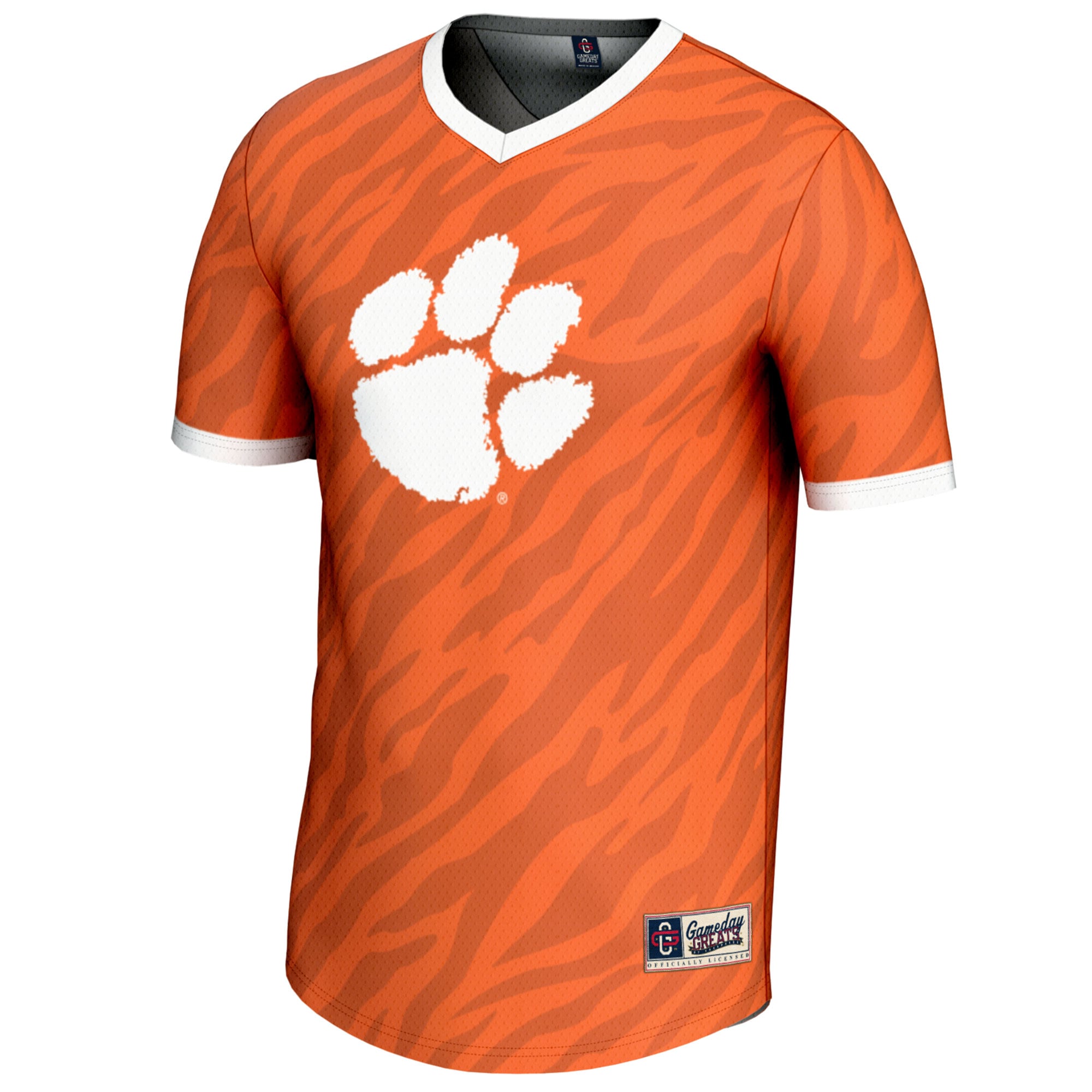 Clemson Tigers Unisex Lightweight Pickleball Jersey Orange - front view