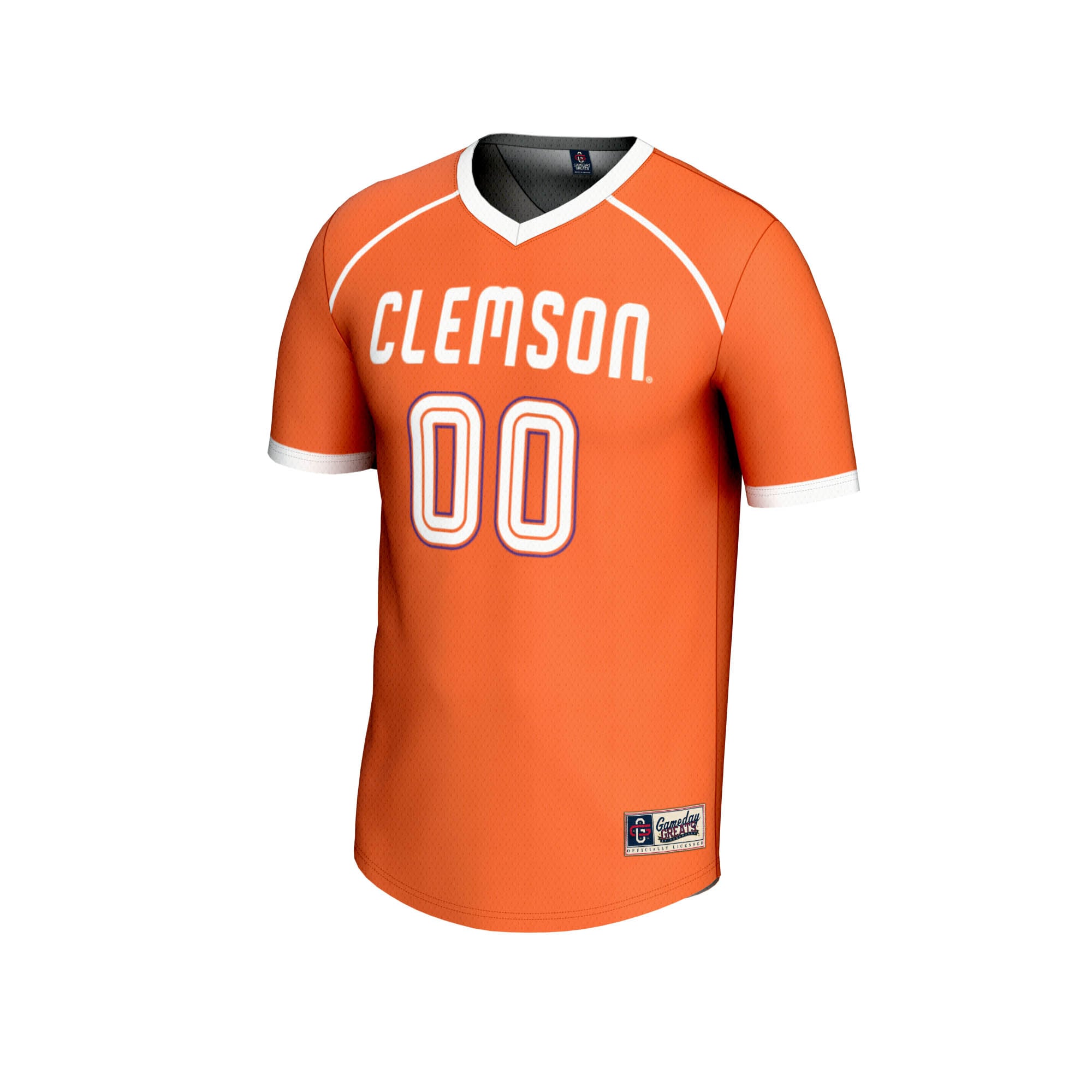 Clemson Tigers Unisex Women's Lacrosse Lightweight Jersey Orange - front view