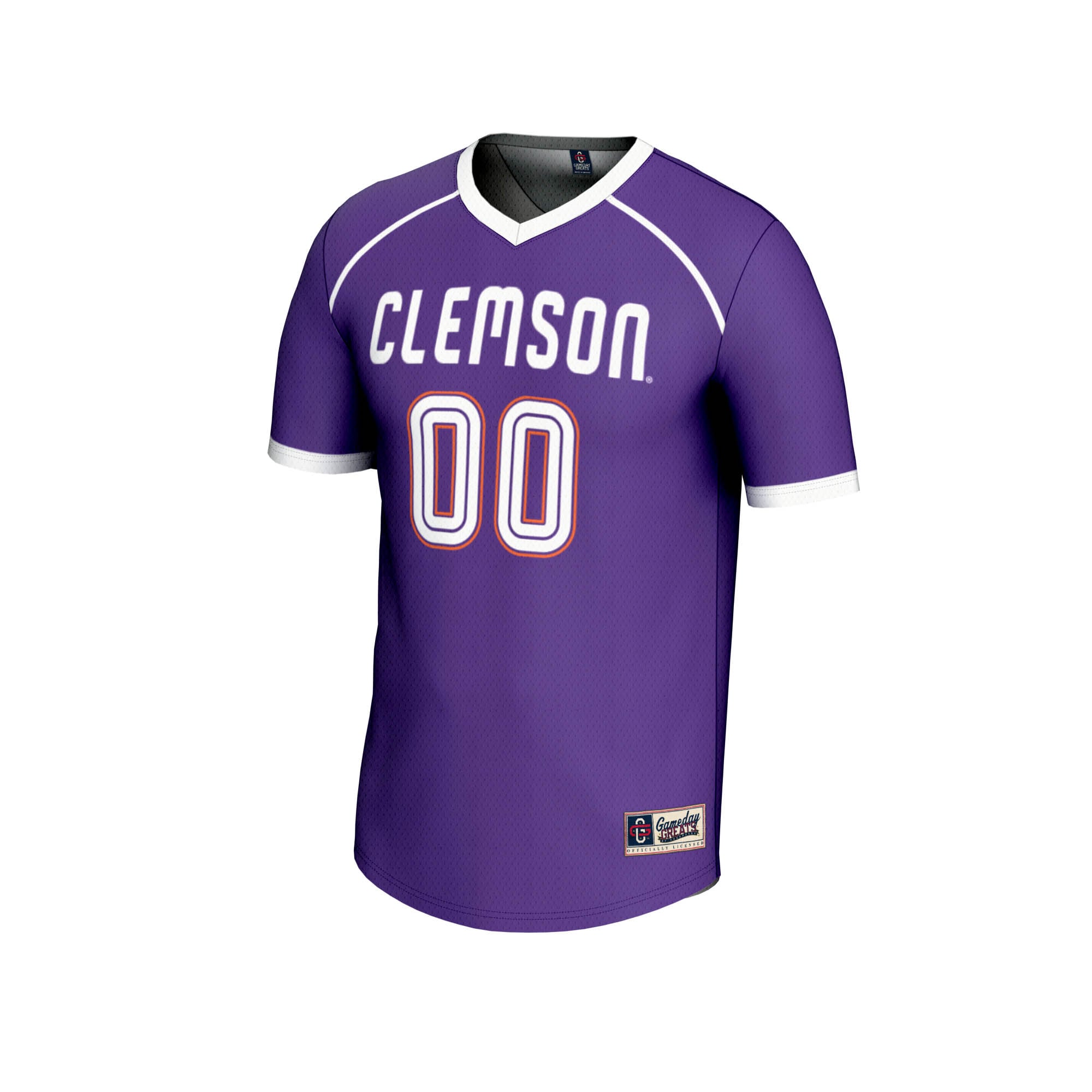Clemson Tigers Unisex Women's Lacrosse Lightweight Jersey Purple - front view