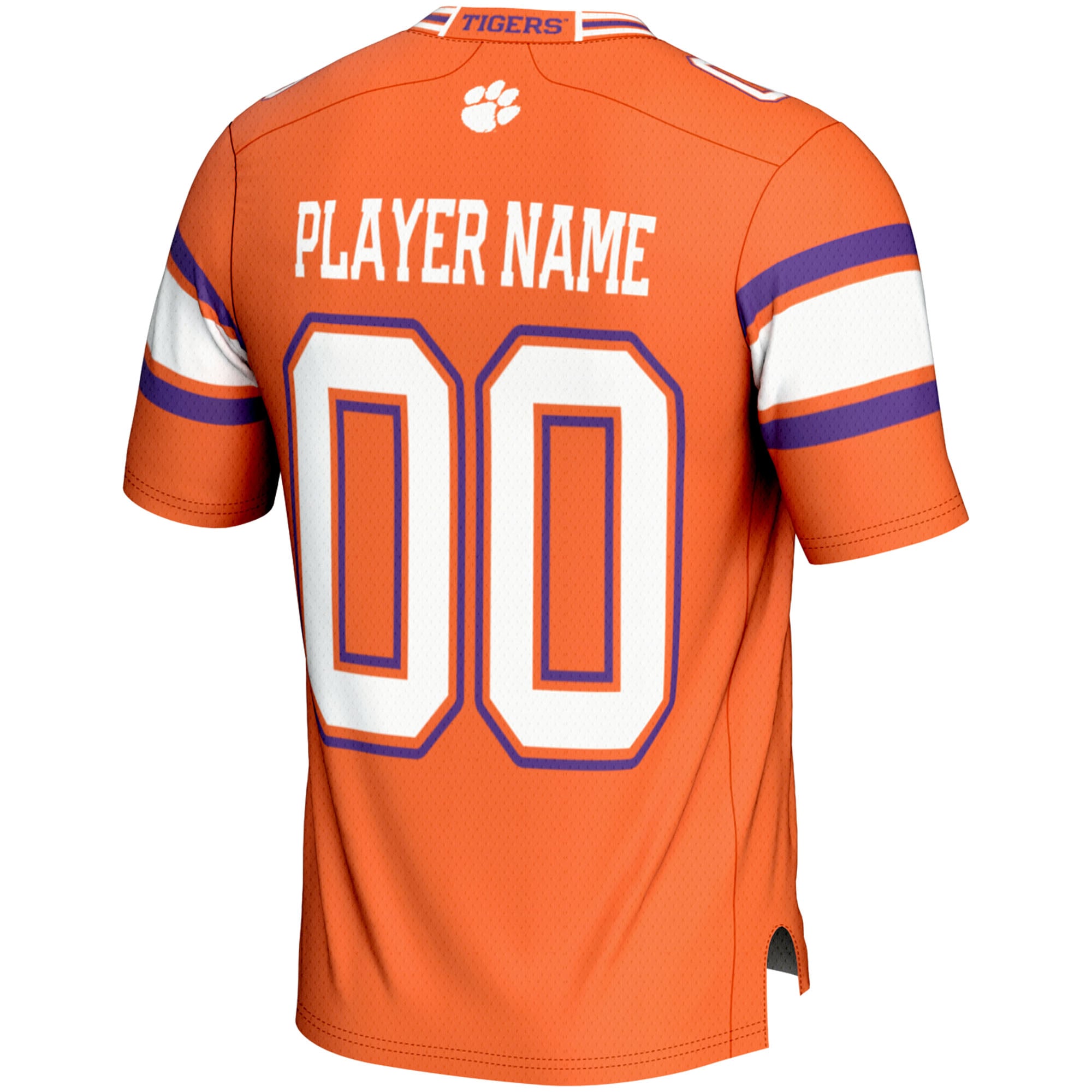 Clemson Tigers Youth Football Jersey Orange - back view