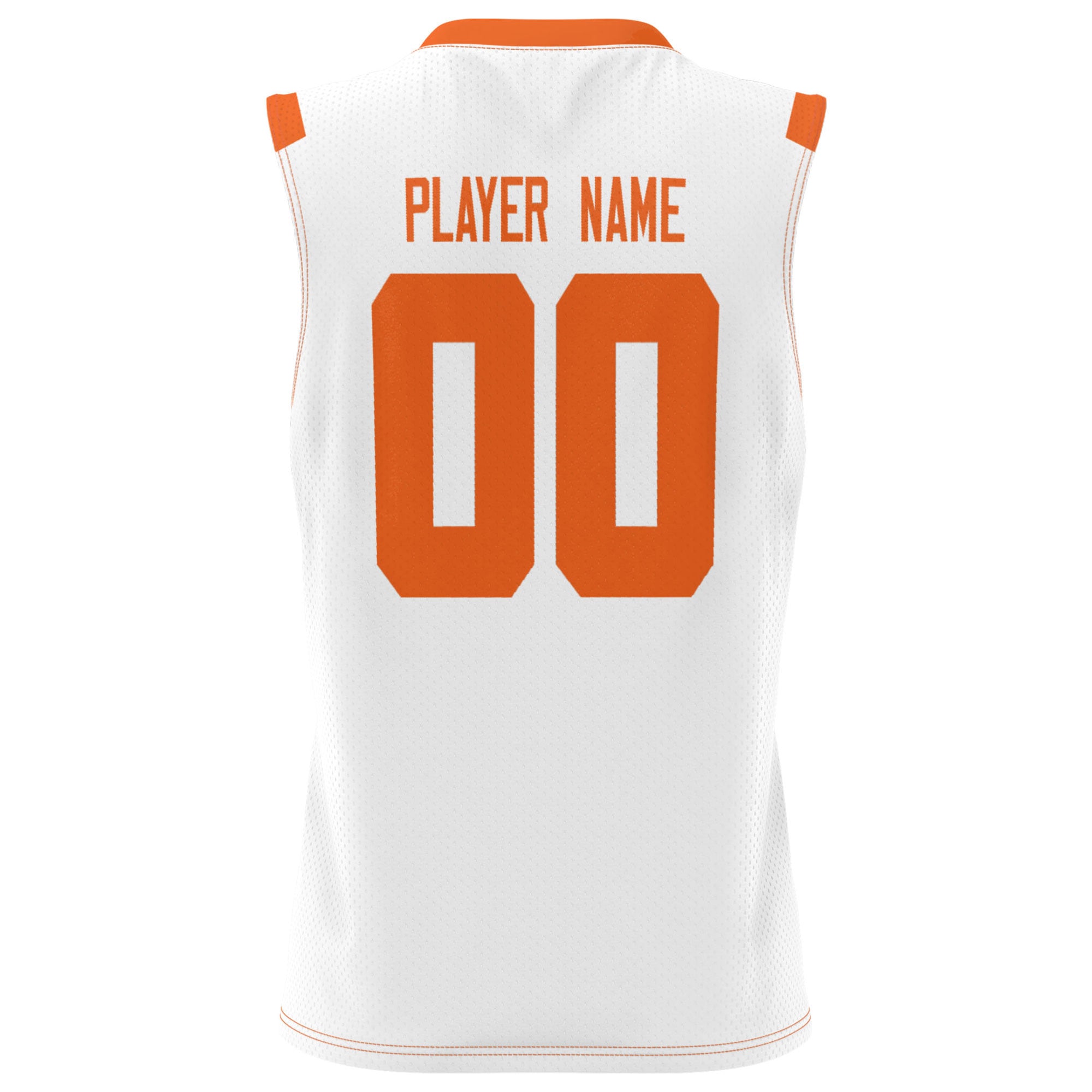 Clemson Tigers Youth Lightweight Men's Basketball Jersey White - back view
