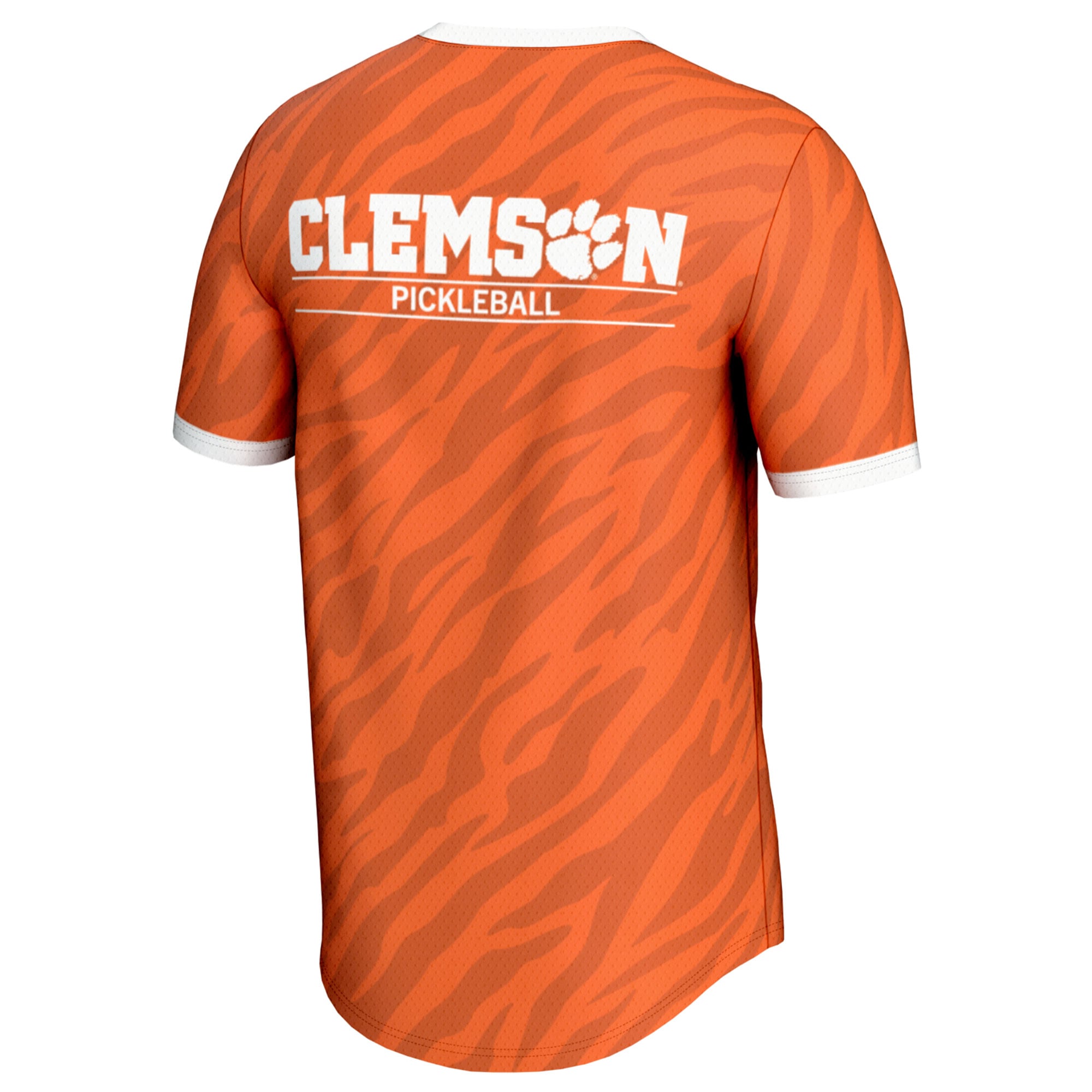 Clemson Tigers Youth Lightweight Pickleball Jersey Orange - back view