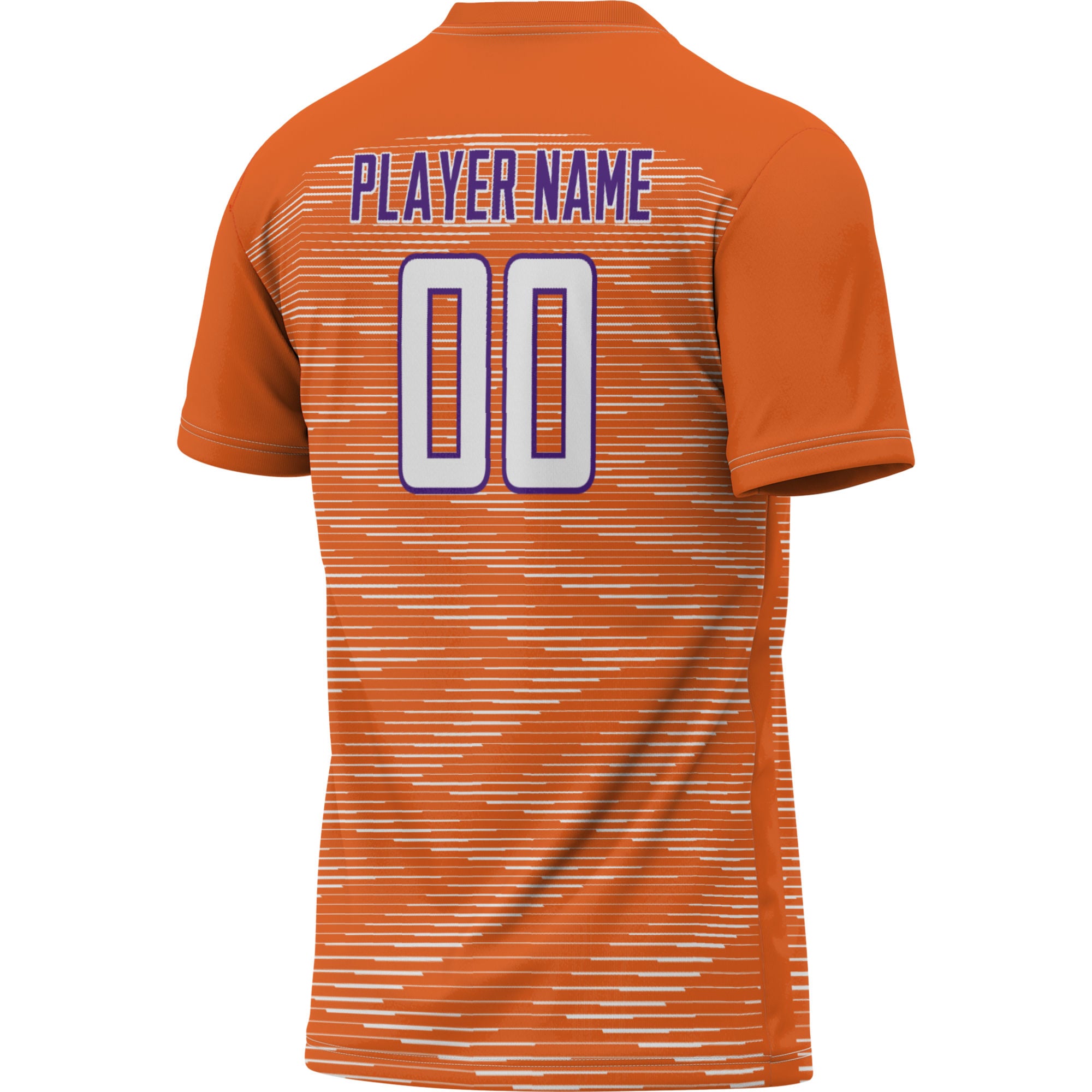 Clemson Tigers Youth Lightweight Soccer Jersey Orange - back view