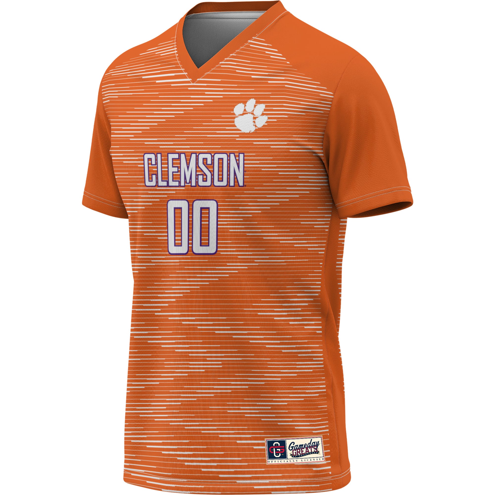 Clemson Tigers Youth Lightweight Soccer Jersey Orange - front view