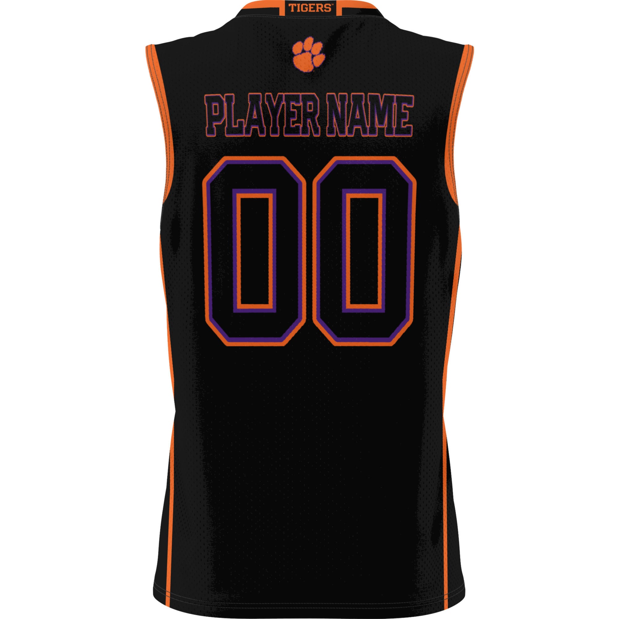 Clemson Tigers Youth Lightweight Women's Basketball Jersey Black - back view