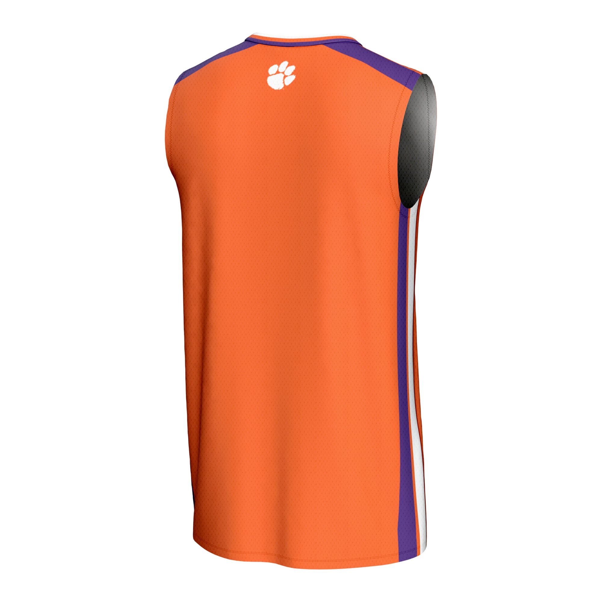 Clemson Tigers Youth Spirit Basketball Jersey Orange - back view