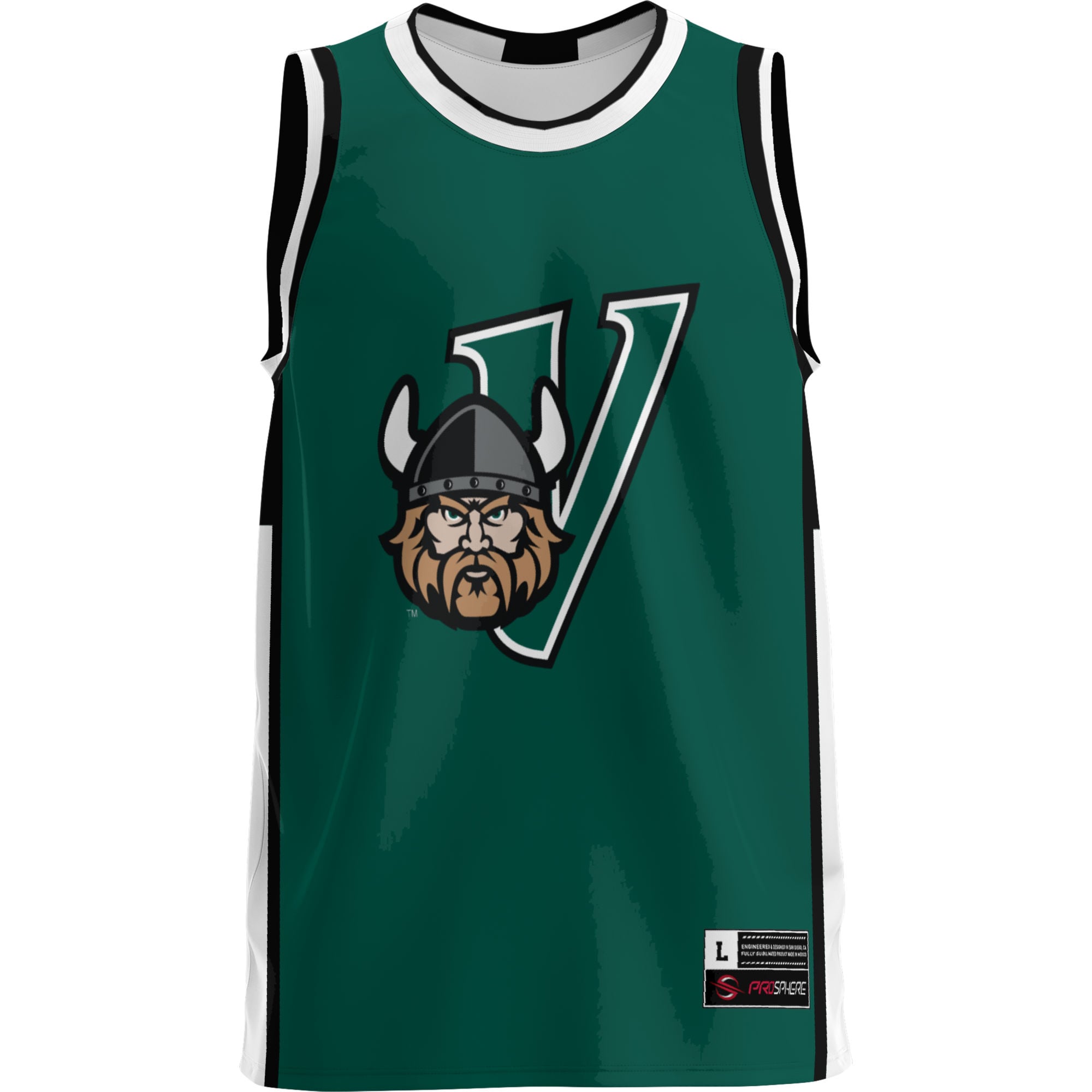 Cleveland State Vikings Lightweight Basketball Jersey Green - front view