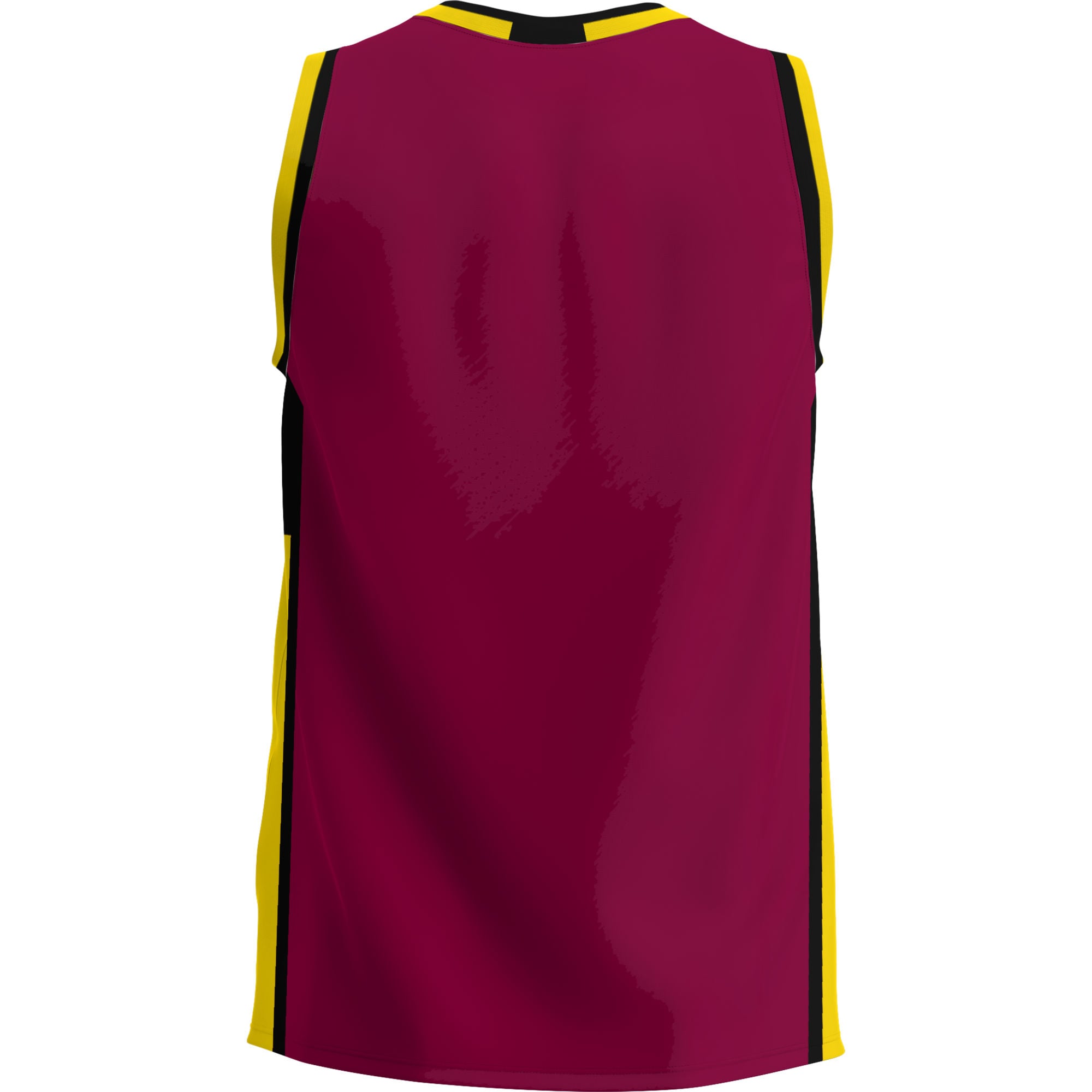 CMU Mavericks Lightweight Basketball Jersey Maroon - back view
