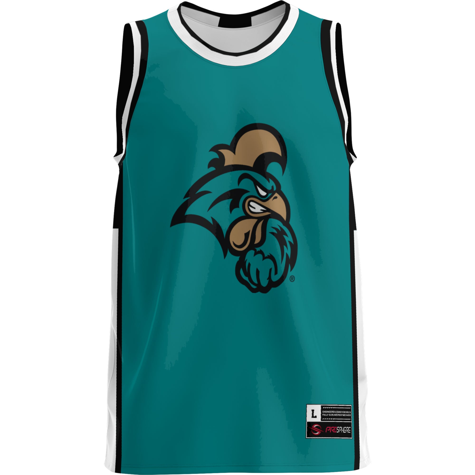 Coastal Carolina Chanticleers Lightweight Basketball Jersey Teal - front view