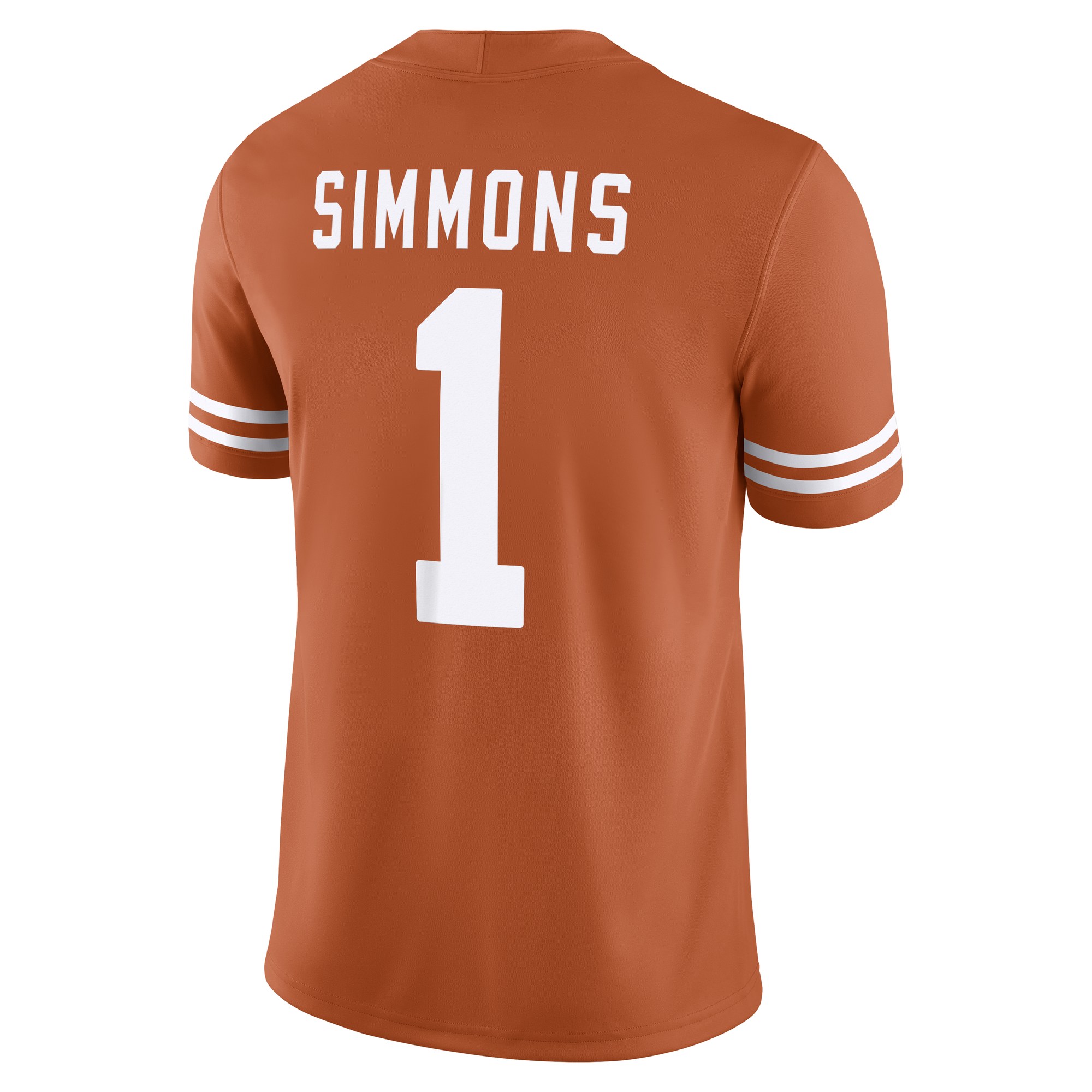 Colin Simmons Texas Longhorns Football Jersey Texas Orange - back view