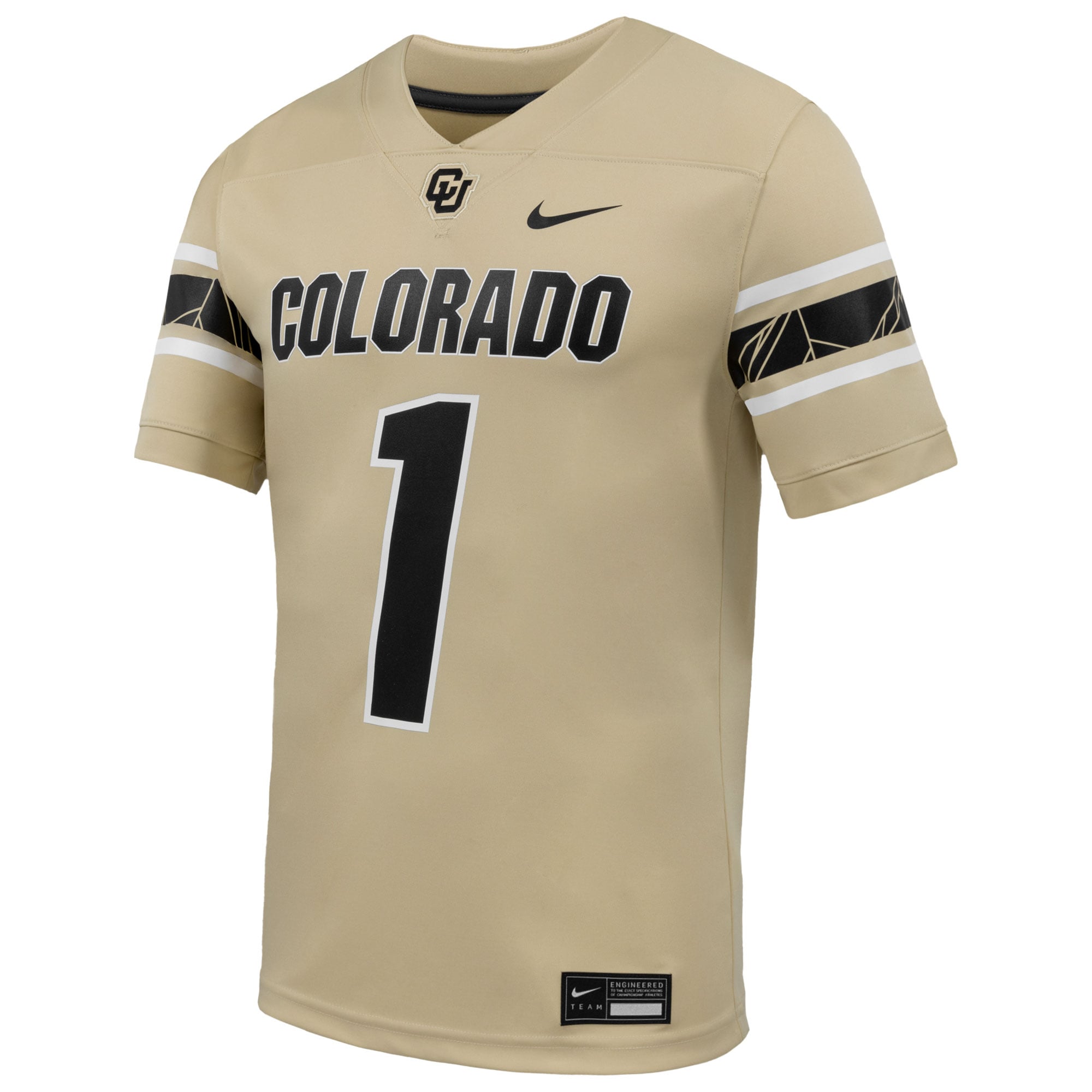#1 Colorado Buffaloes Alternate Football Jersey Gold - front view