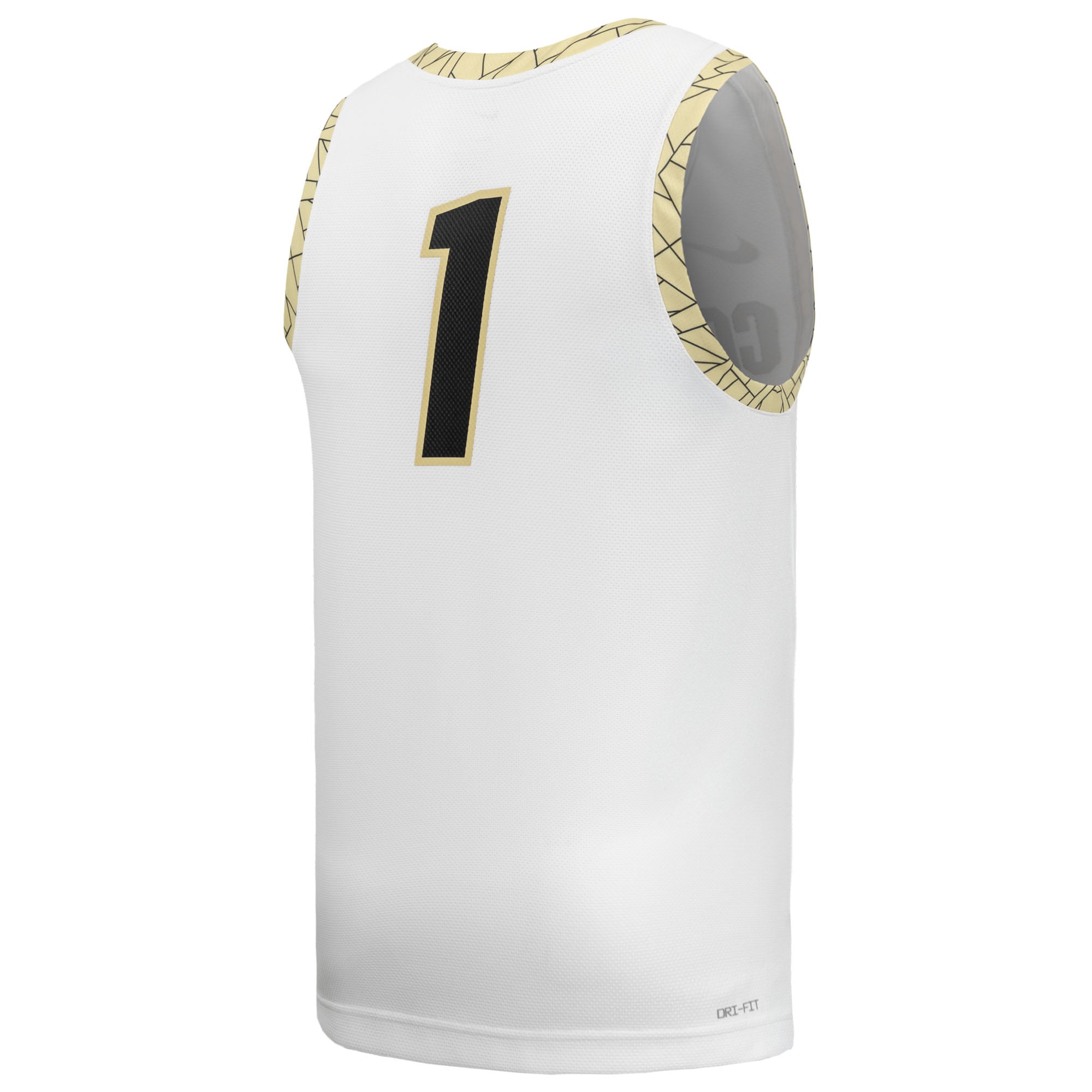 #1 Colorado Buffaloes Basketball Jersey White - back view