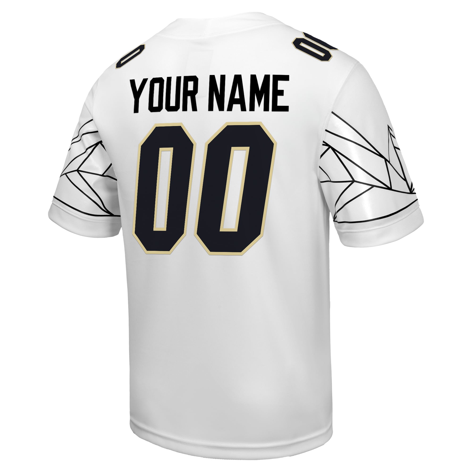 Colorado Buffaloes Custom Football Jersey White - back view