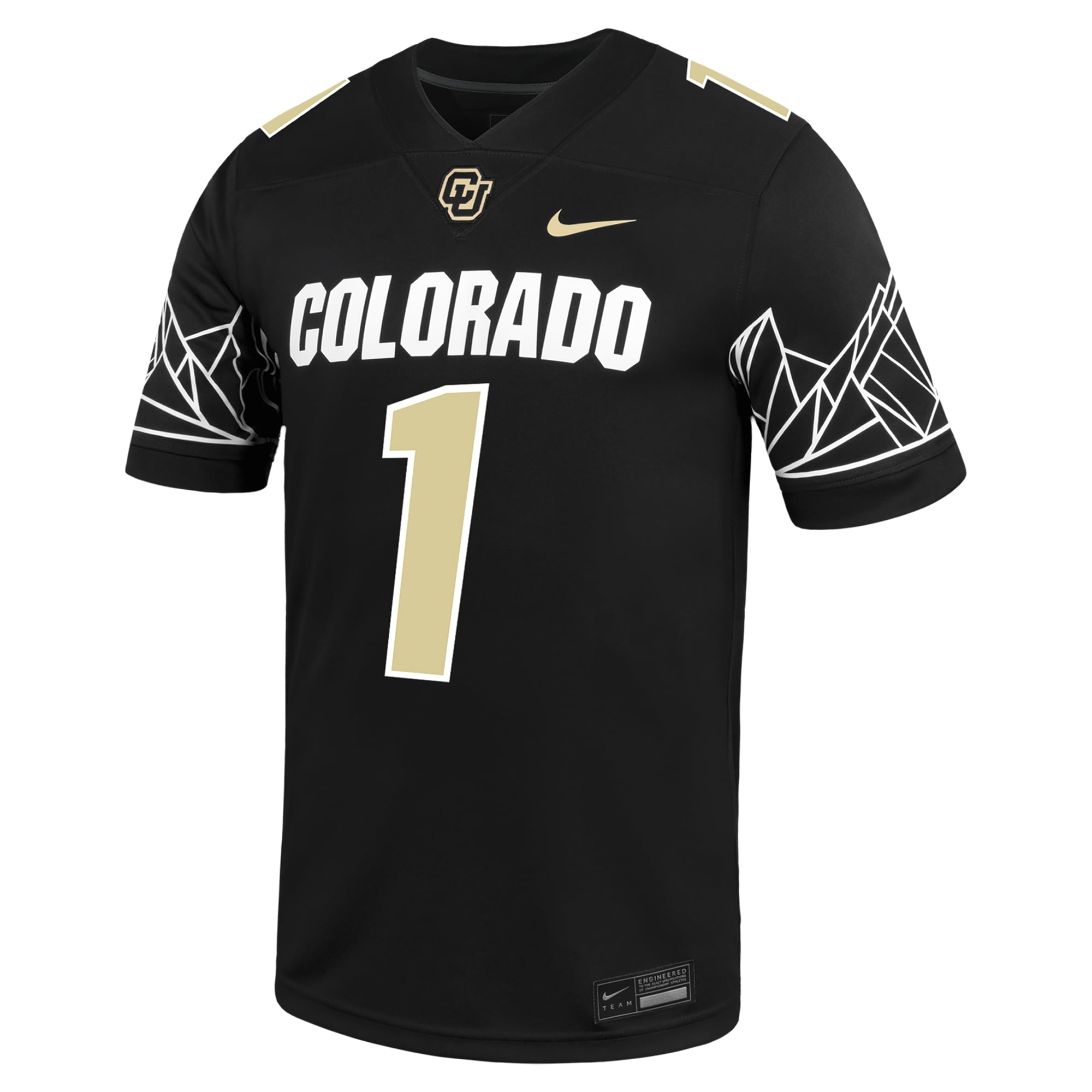 Colorado Buffaloes Jersey Black - front view