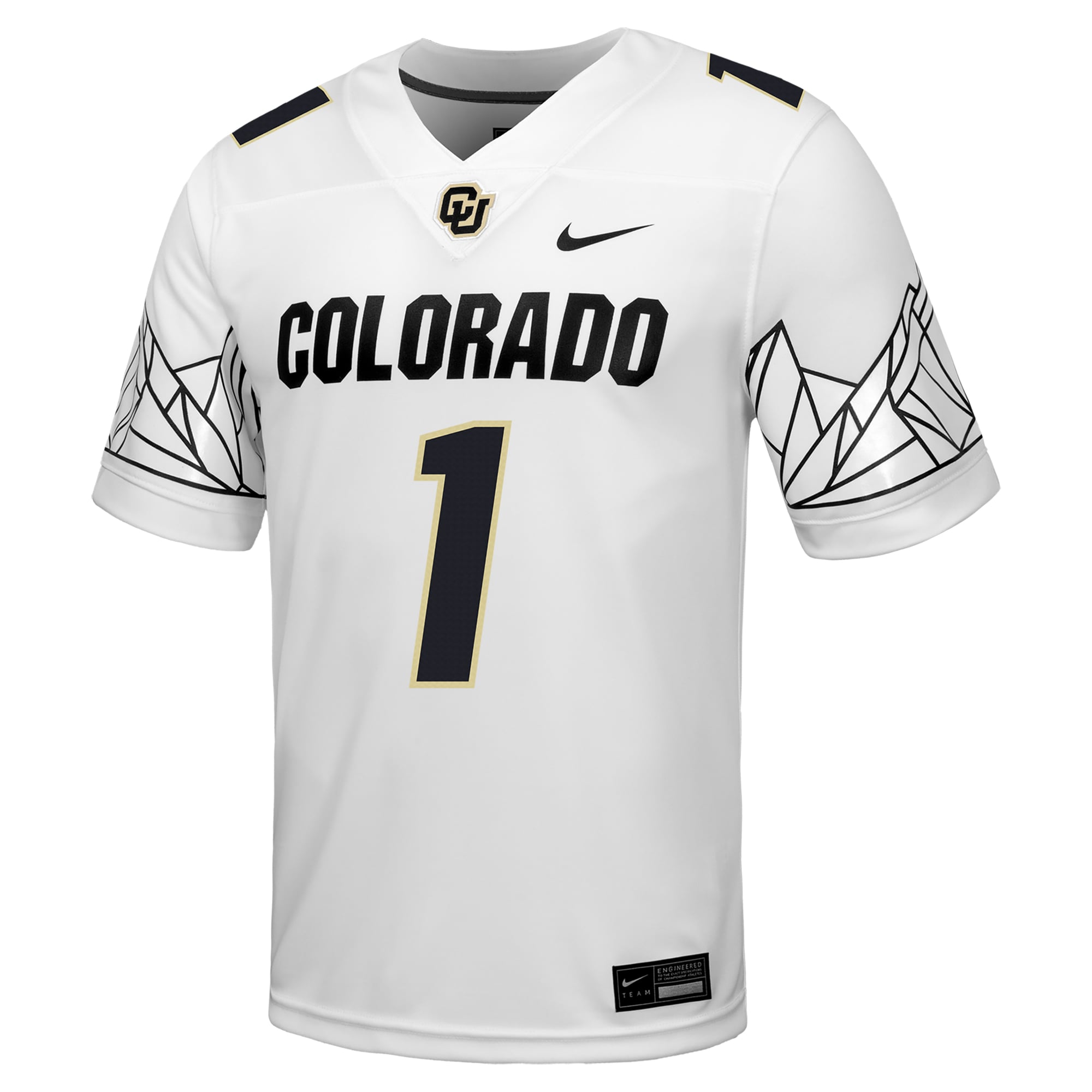 Colorado Buffaloes Jersey White - front view