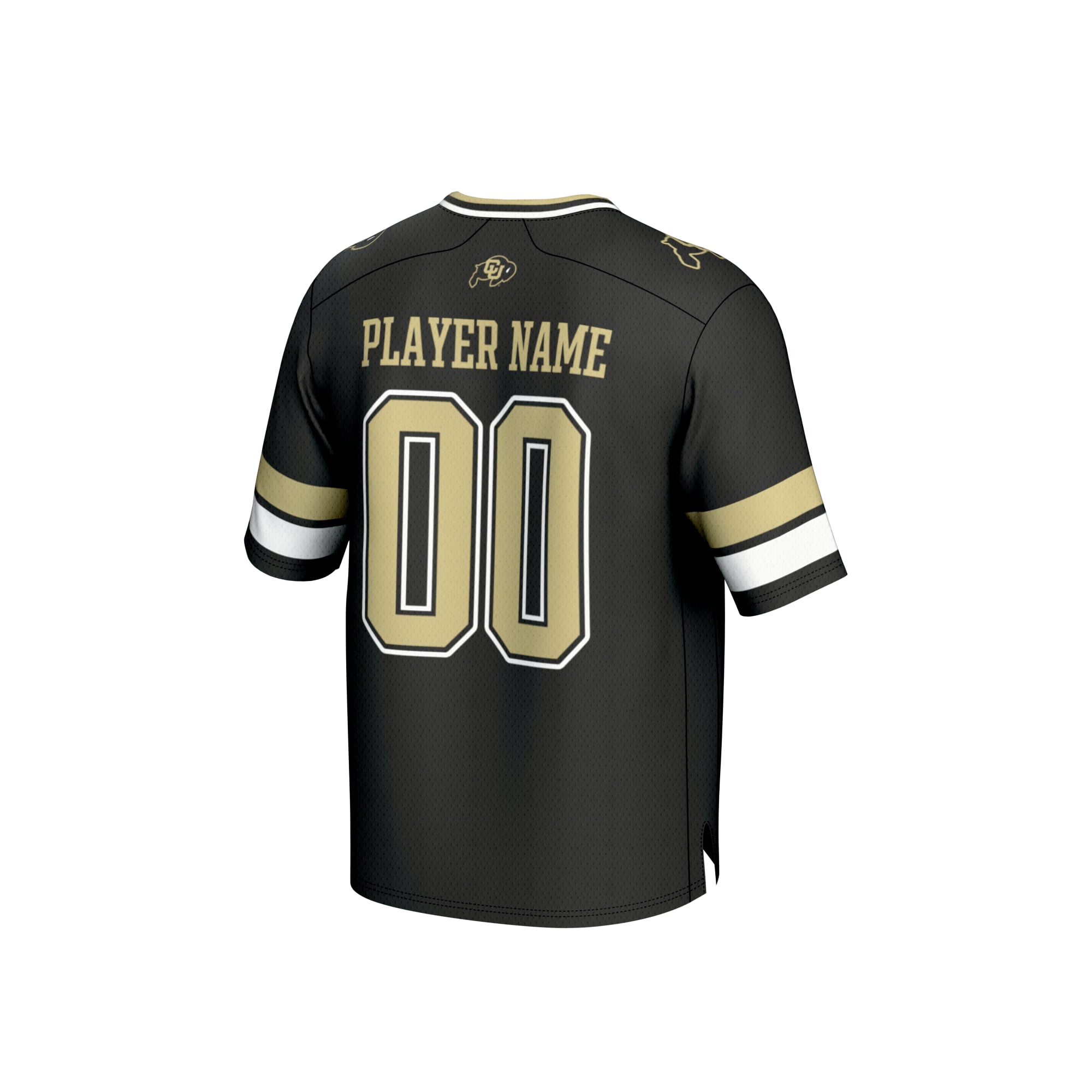 Colorado Buffaloes Unisex Football Jersey Black - back view