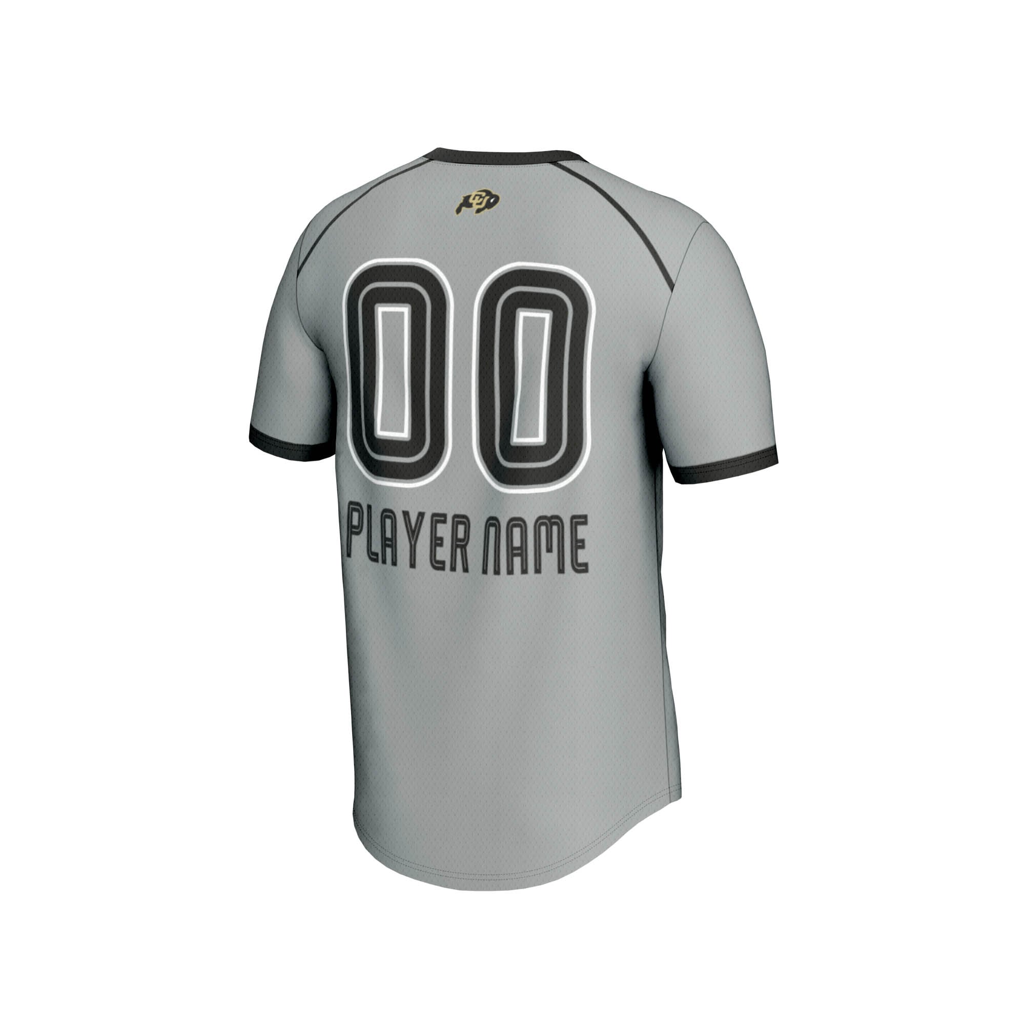 Colorado Buffaloes Unisex Women's Lacrosse Lightweight Jersey Gray - back view