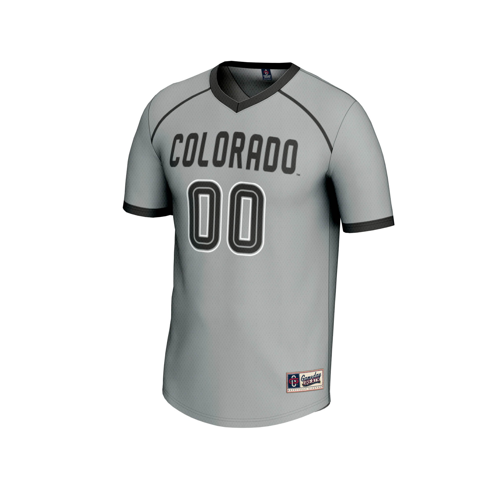 Colorado Buffaloes Unisex Women's Lacrosse Lightweight Jersey Gray - front view