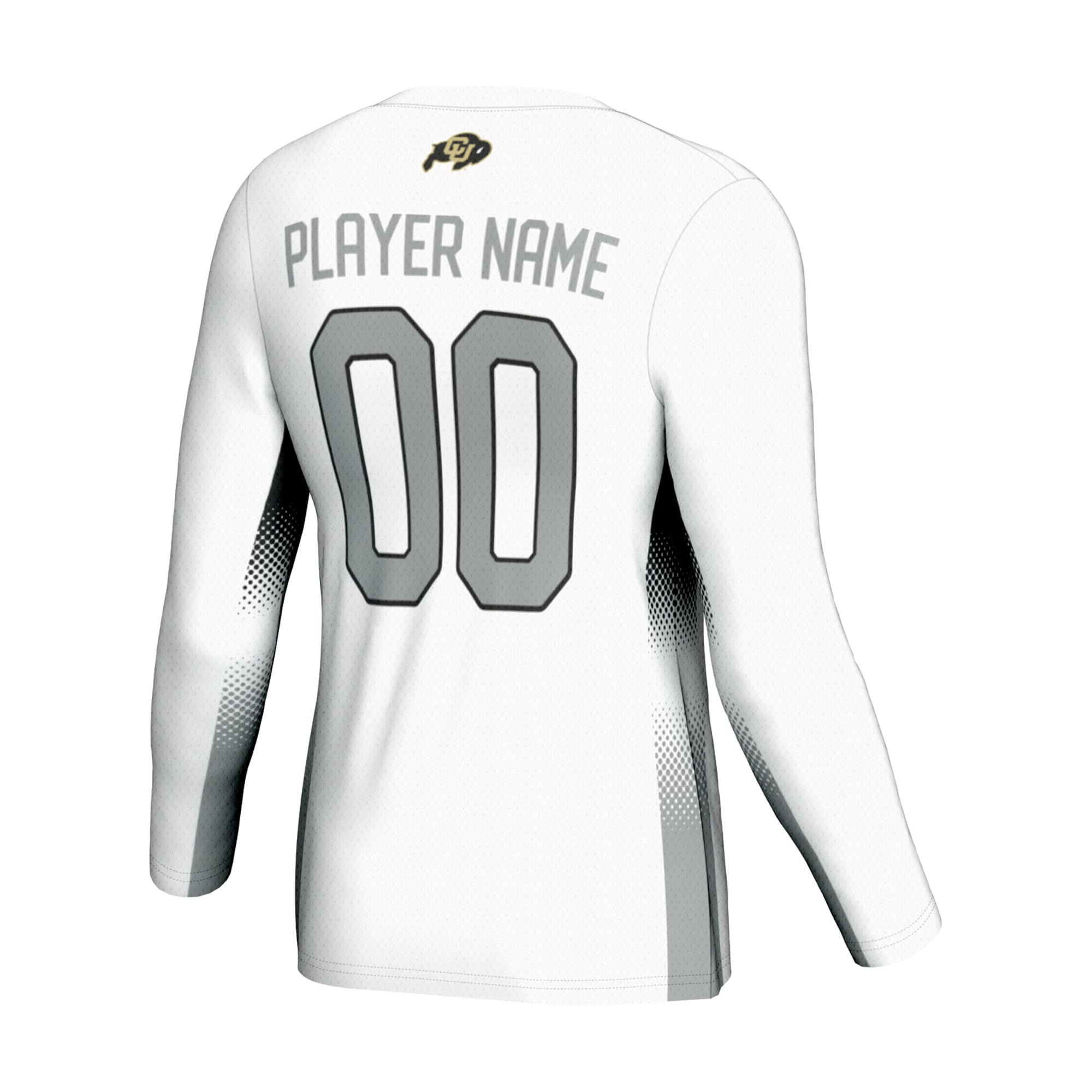 Colorado Buffaloes Youth Lightweight Women's Volleyball Jersey White - back view