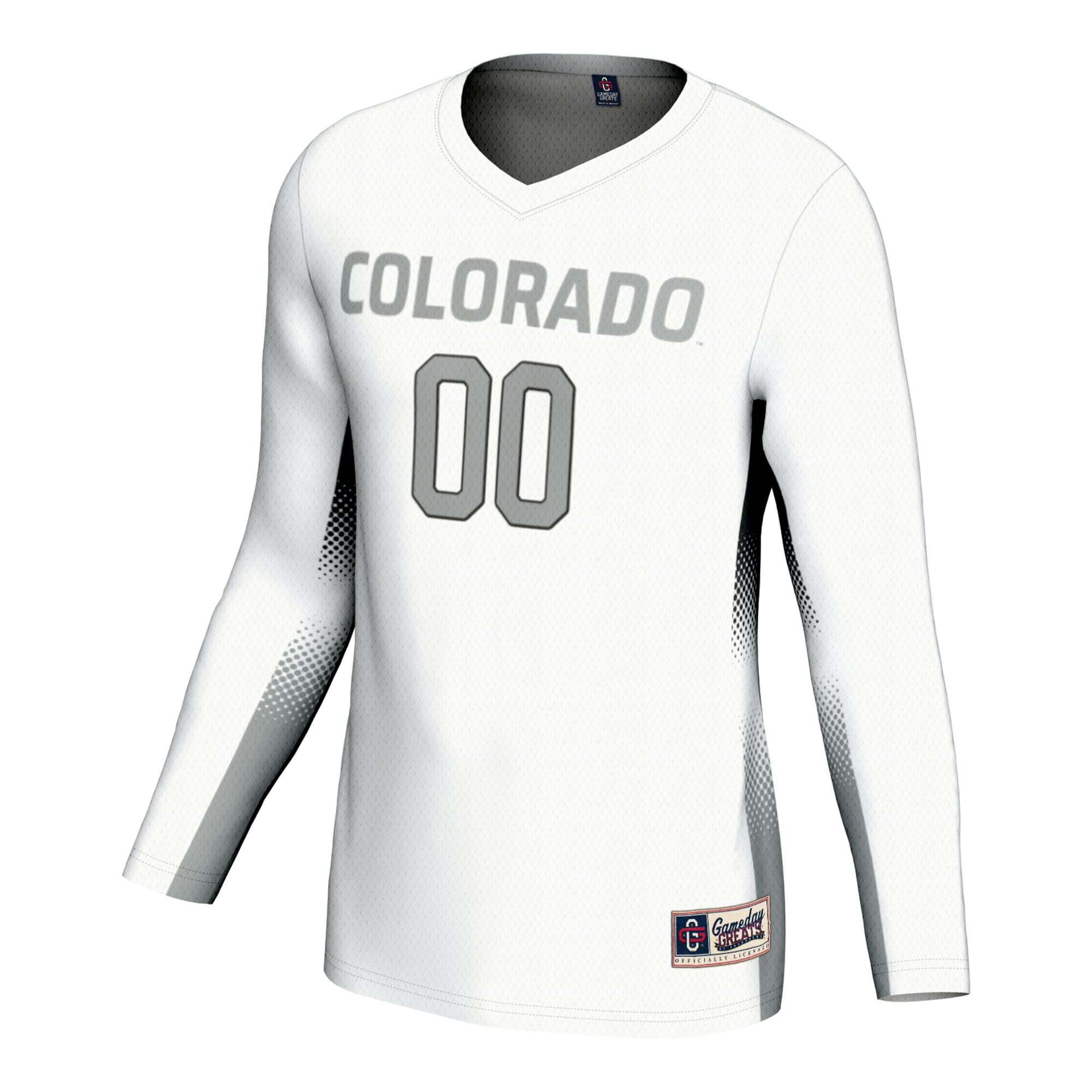 Colorado Buffaloes Youth Lightweight Women's Volleyball Jersey White - front view