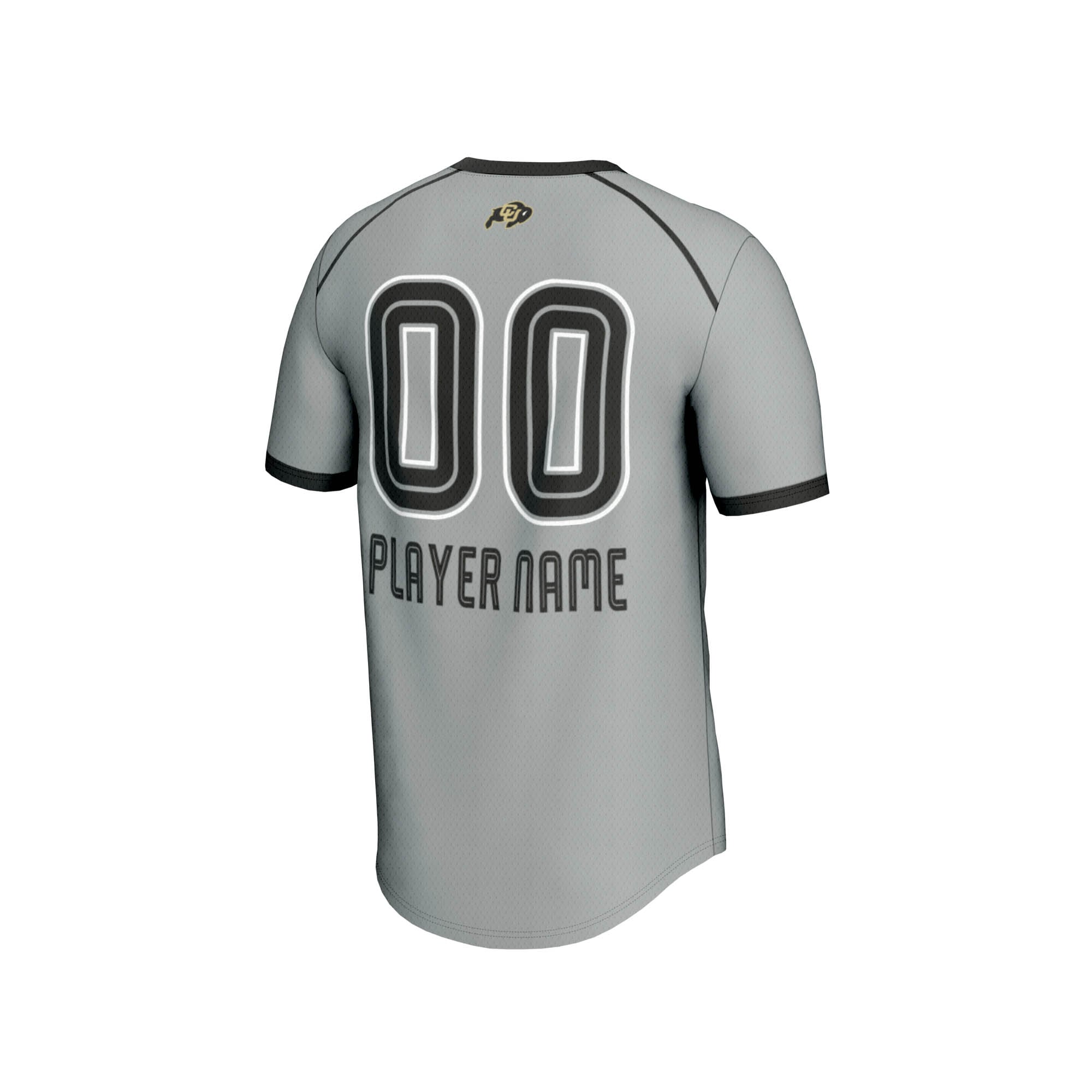 Colorado Buffaloes Youth Women's Lacrosse Lightweight Jersey Gray - back view