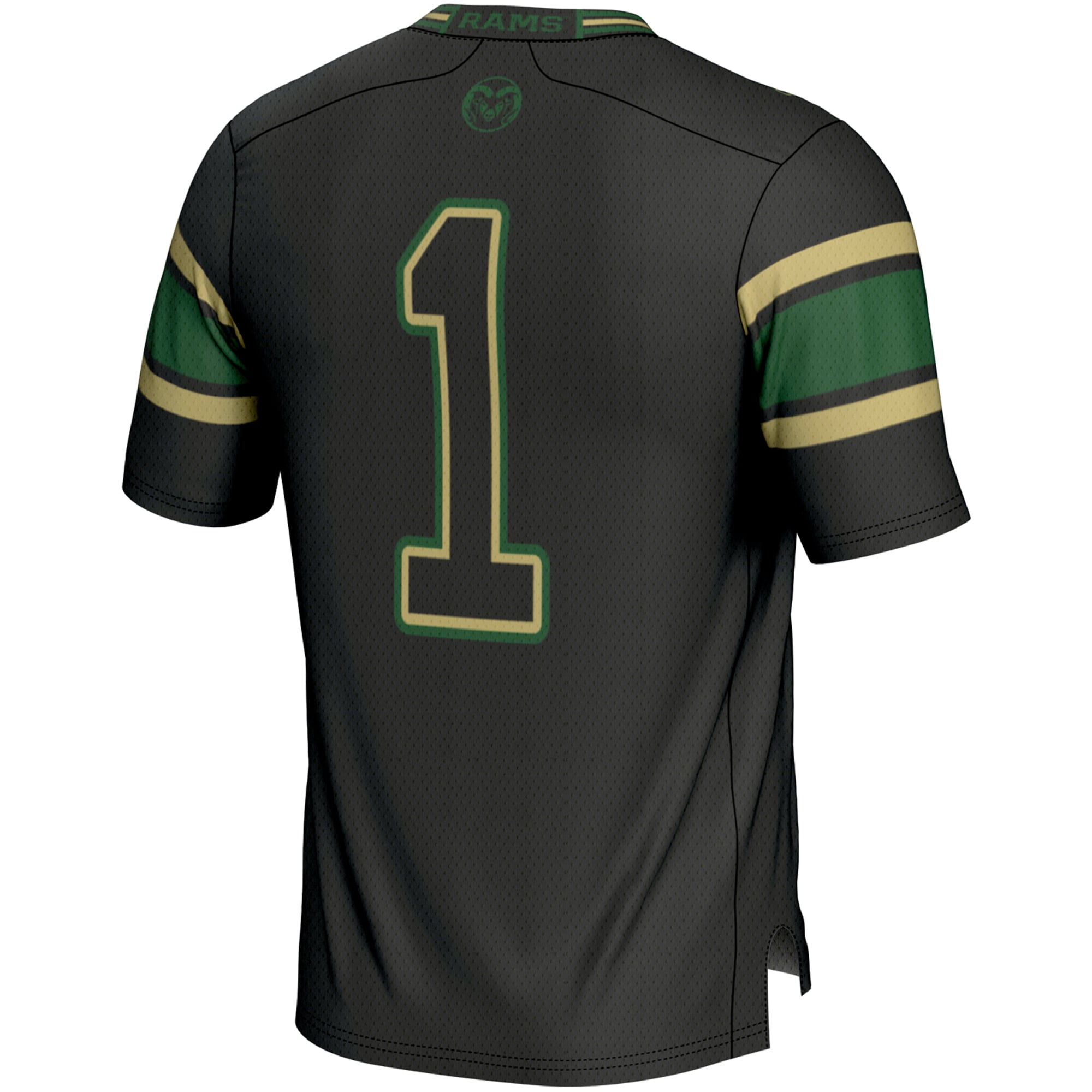 #1 Colorado State Rams Endzone Football Jersey Black - detail view 1