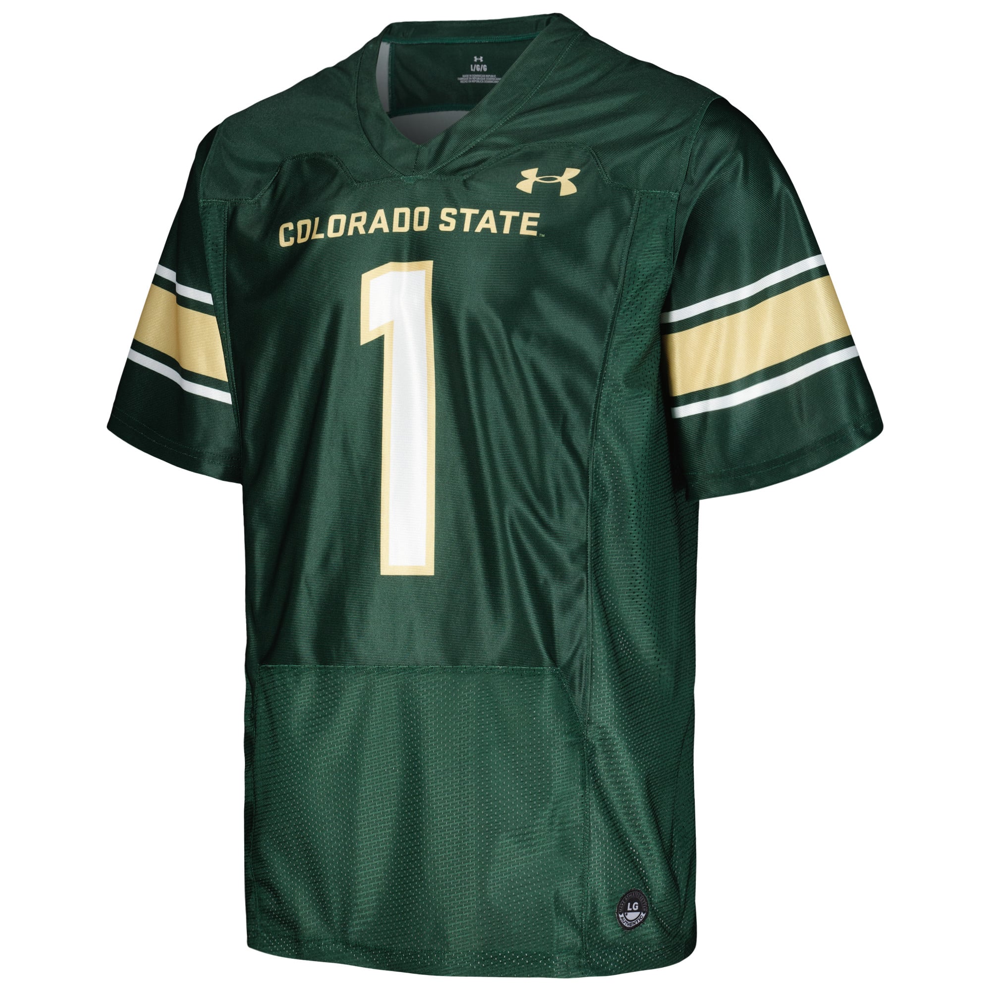 #1 Colorado State Rams Football Jersey Green - front view