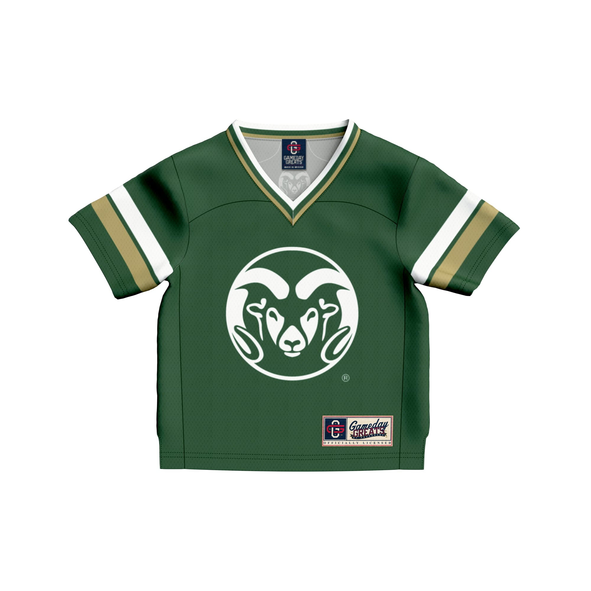 #1 Colorado State Rams Infant Lightweight Collegiate Football Fashion Jersey Green - front view