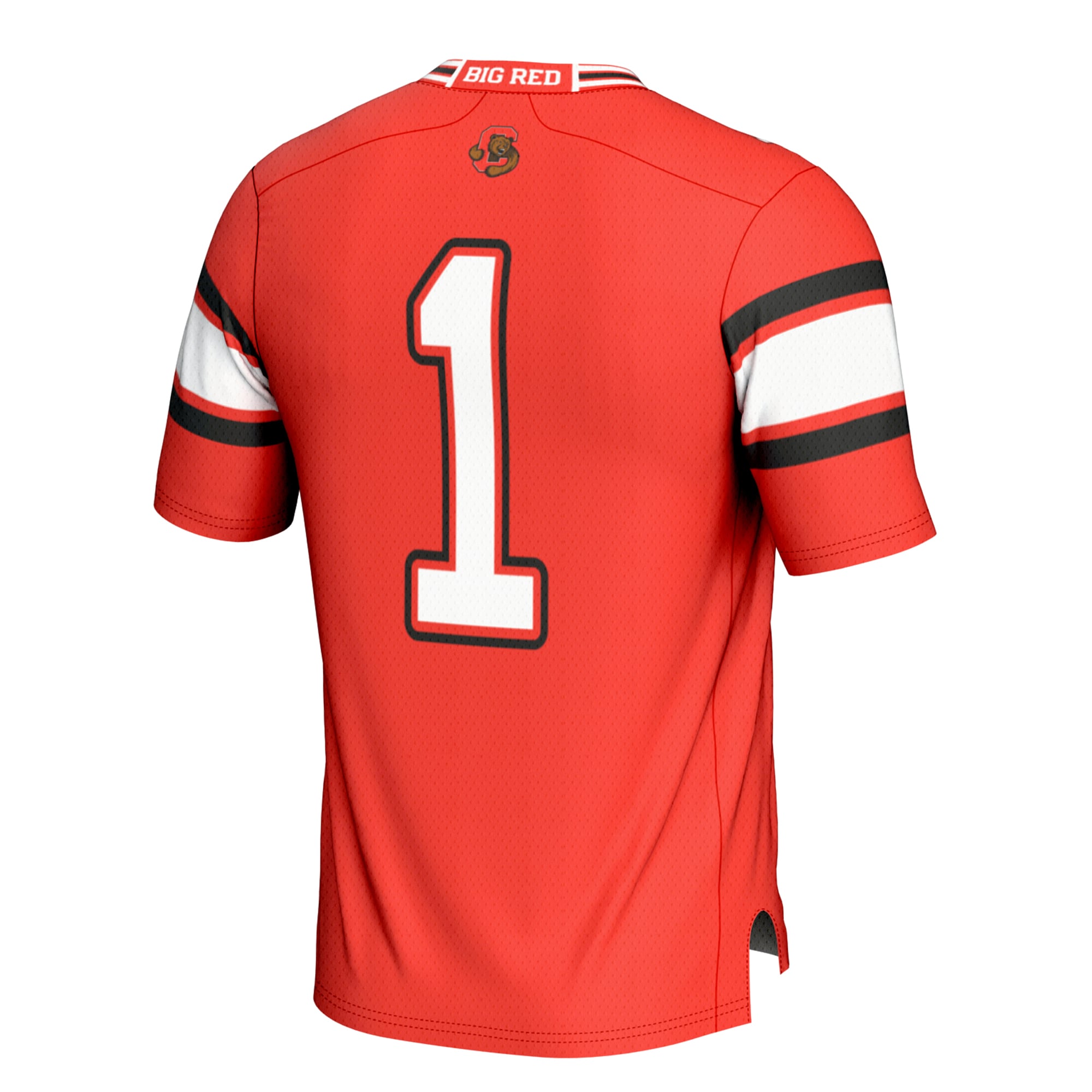 #1 Cornell Big Red Football Jersey Red - back view