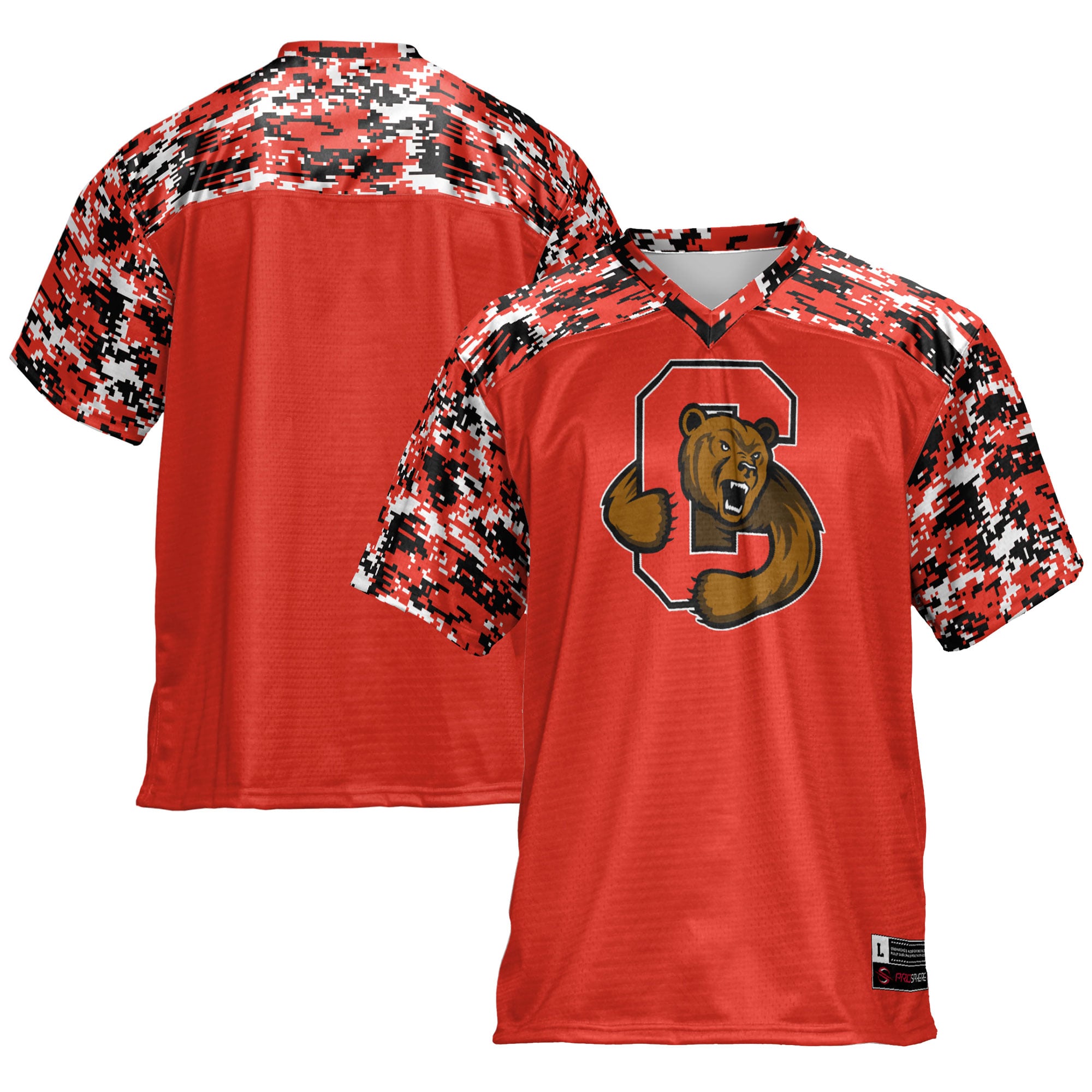 Cornell Big Red Football Jersey Red - front and back view
