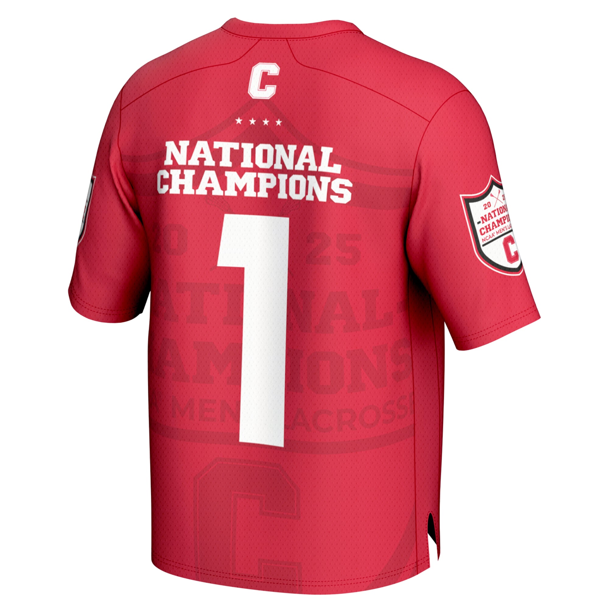 #1 Cornell Big Red Unisex 2025 NCAA Men's Lacrosse National Champions Lightweight - back view