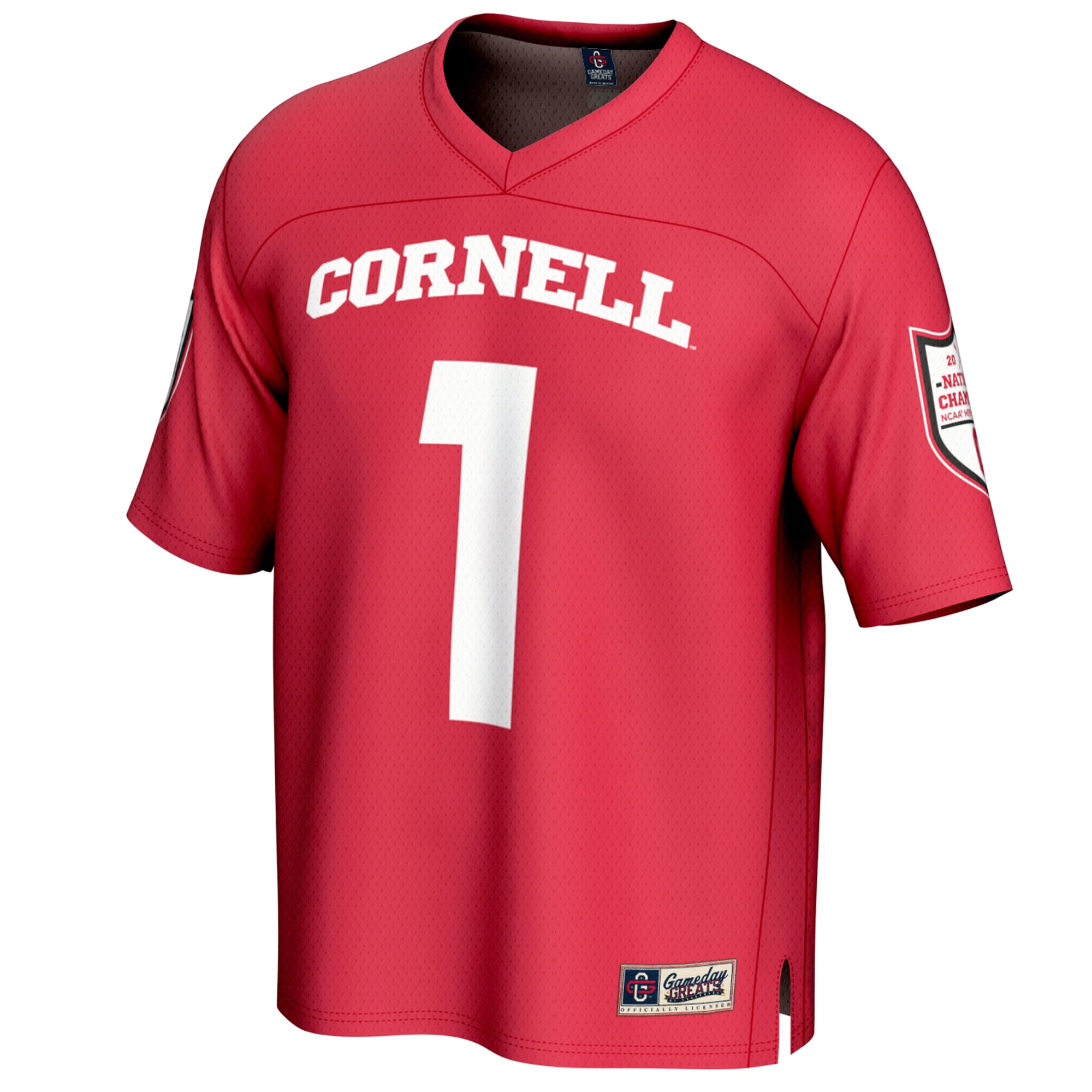 #1 Cornell Big Red Unisex 2025 NCAA Men's Lacrosse National Champions Lightweight - front view
