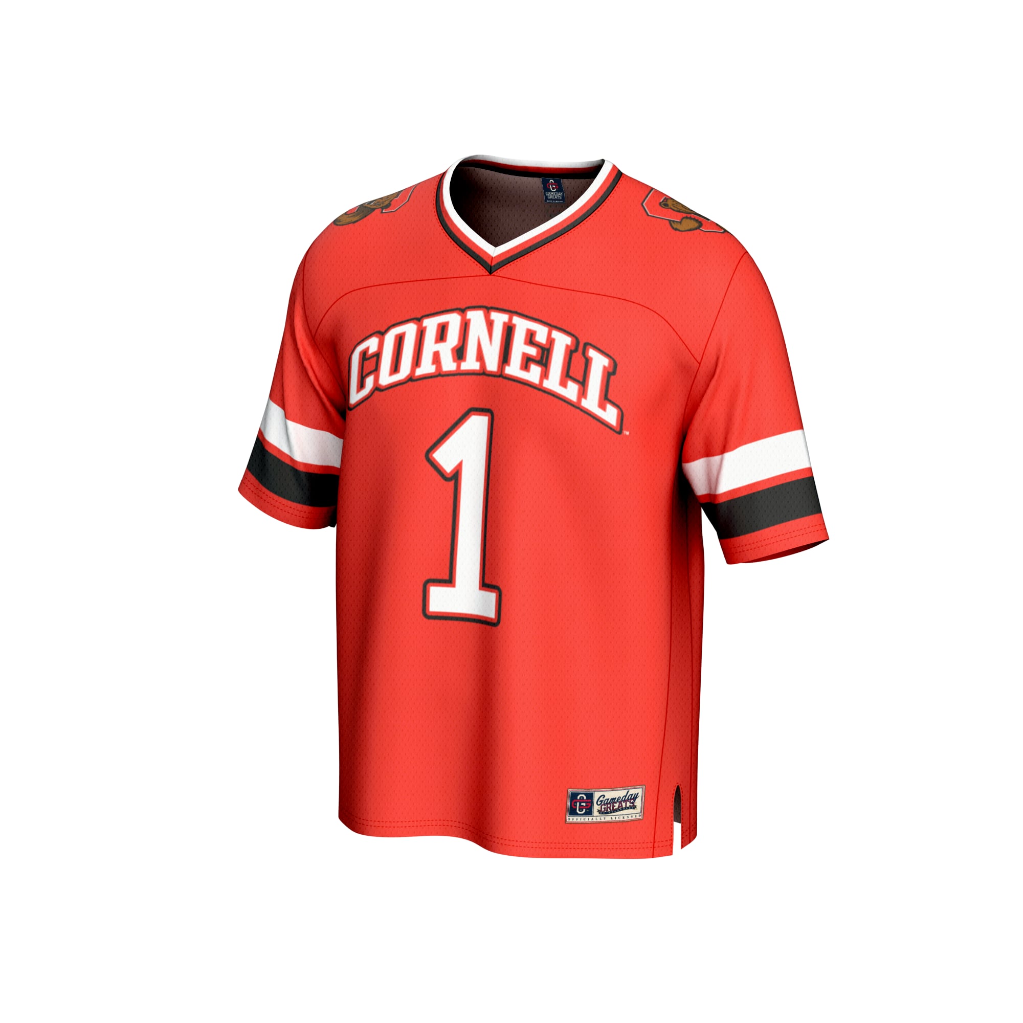 #1 Cornell Big Red Unisex Collegiate Football Fashion Jersey Red - front view